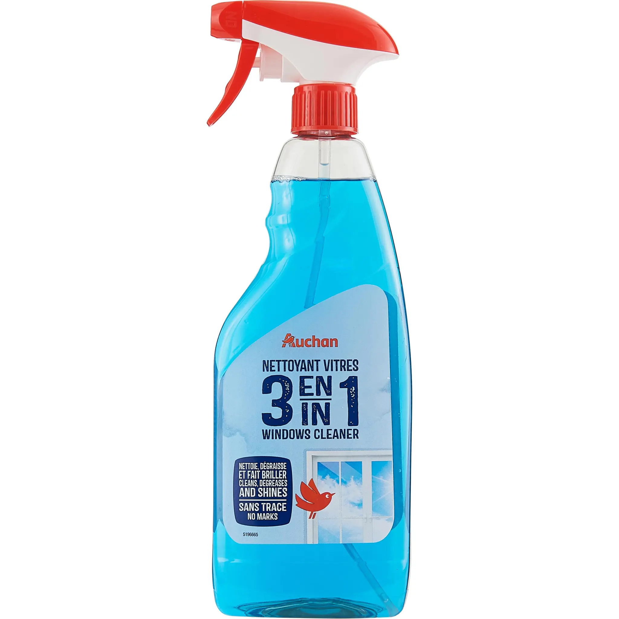 AUCHAN Spray vitres 3 en 1
