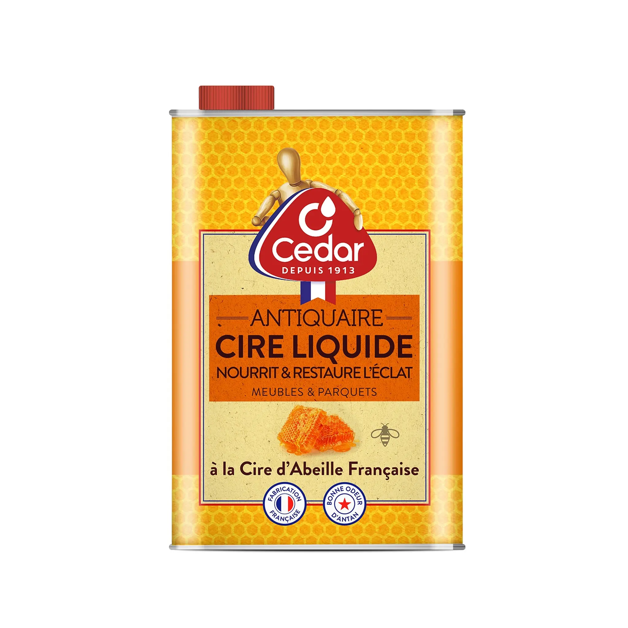 O'CEDAR Cire liquide à la cire d'abeille pour meubles et parquets