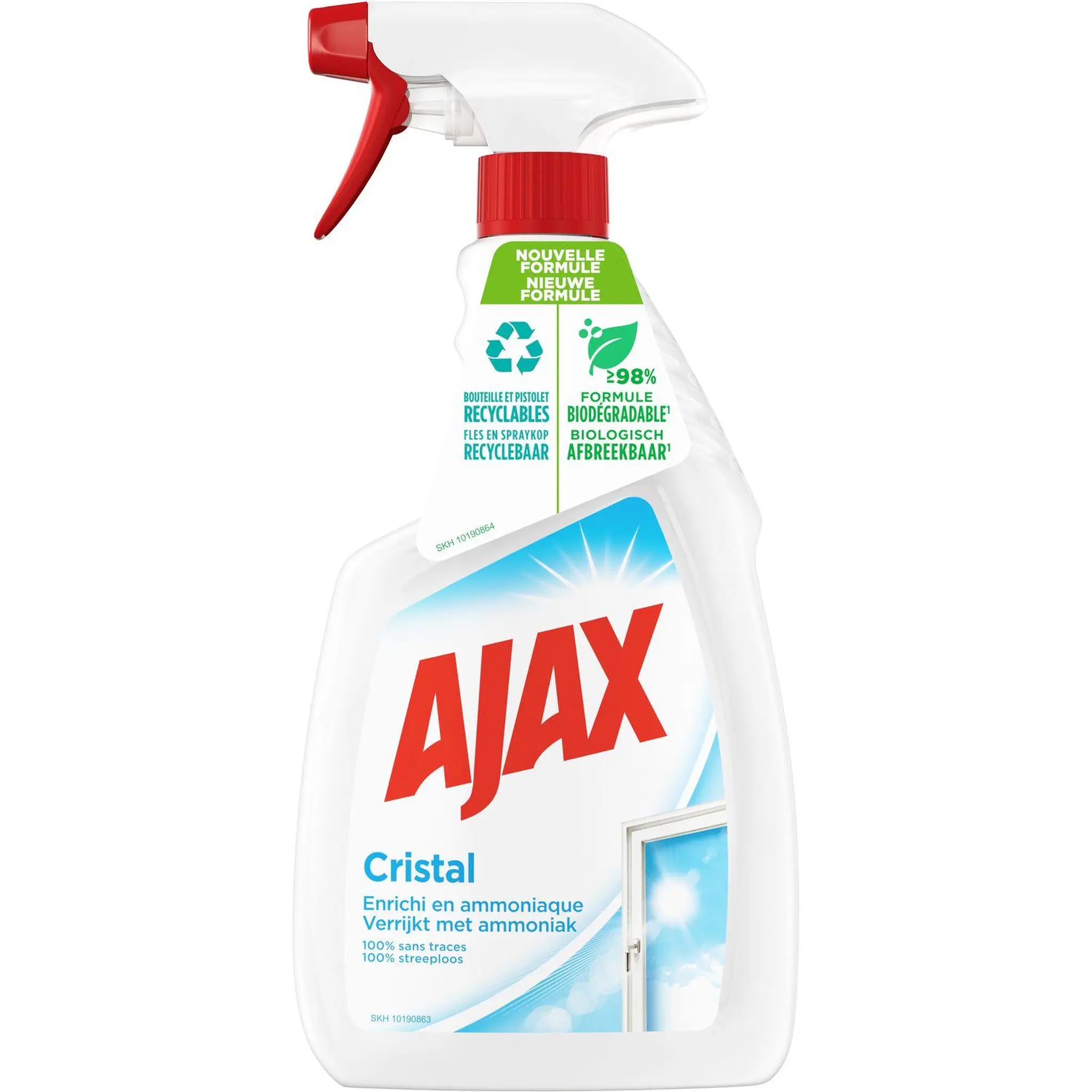 AJAX Cristal Spray vitres à l'ammoniaque