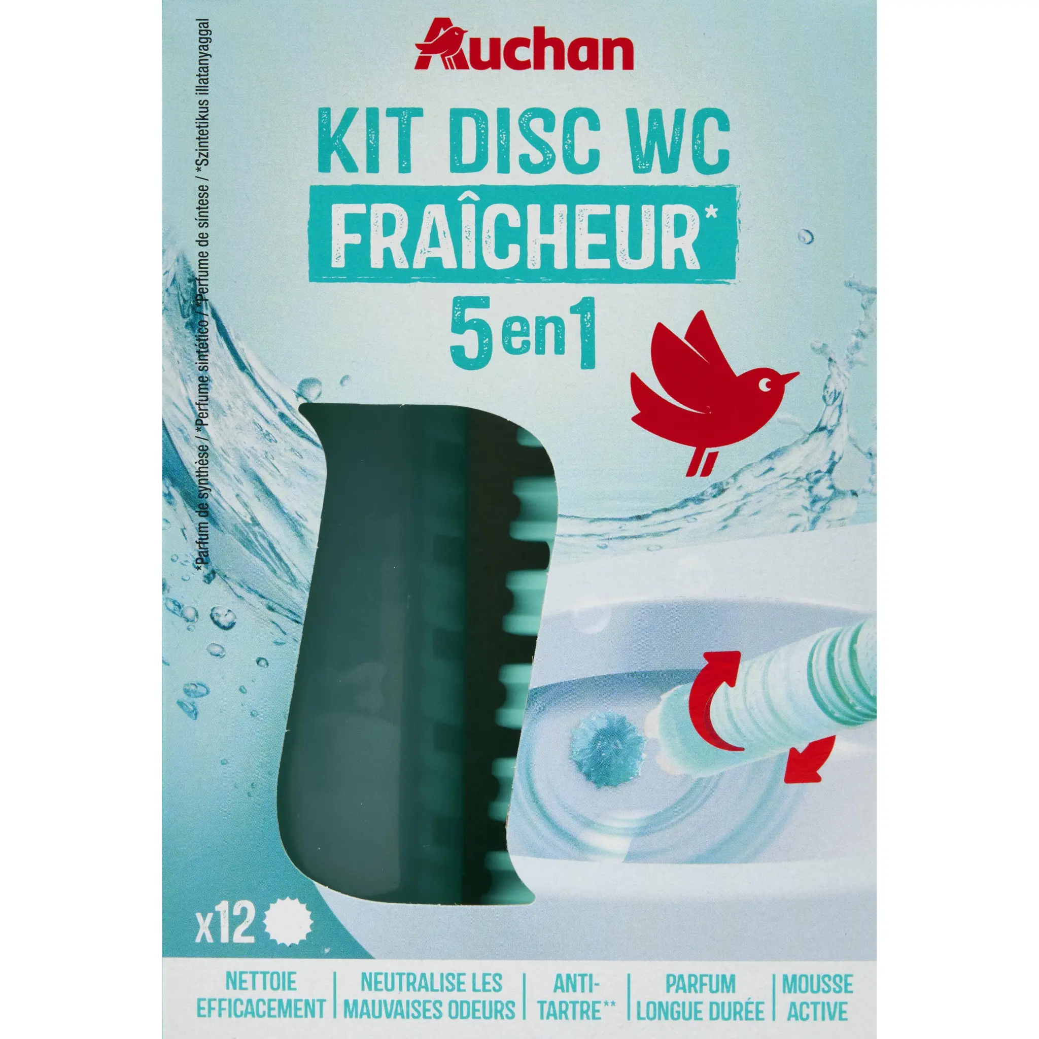 AUCHAN Gel nettoyant wc fraîcheur