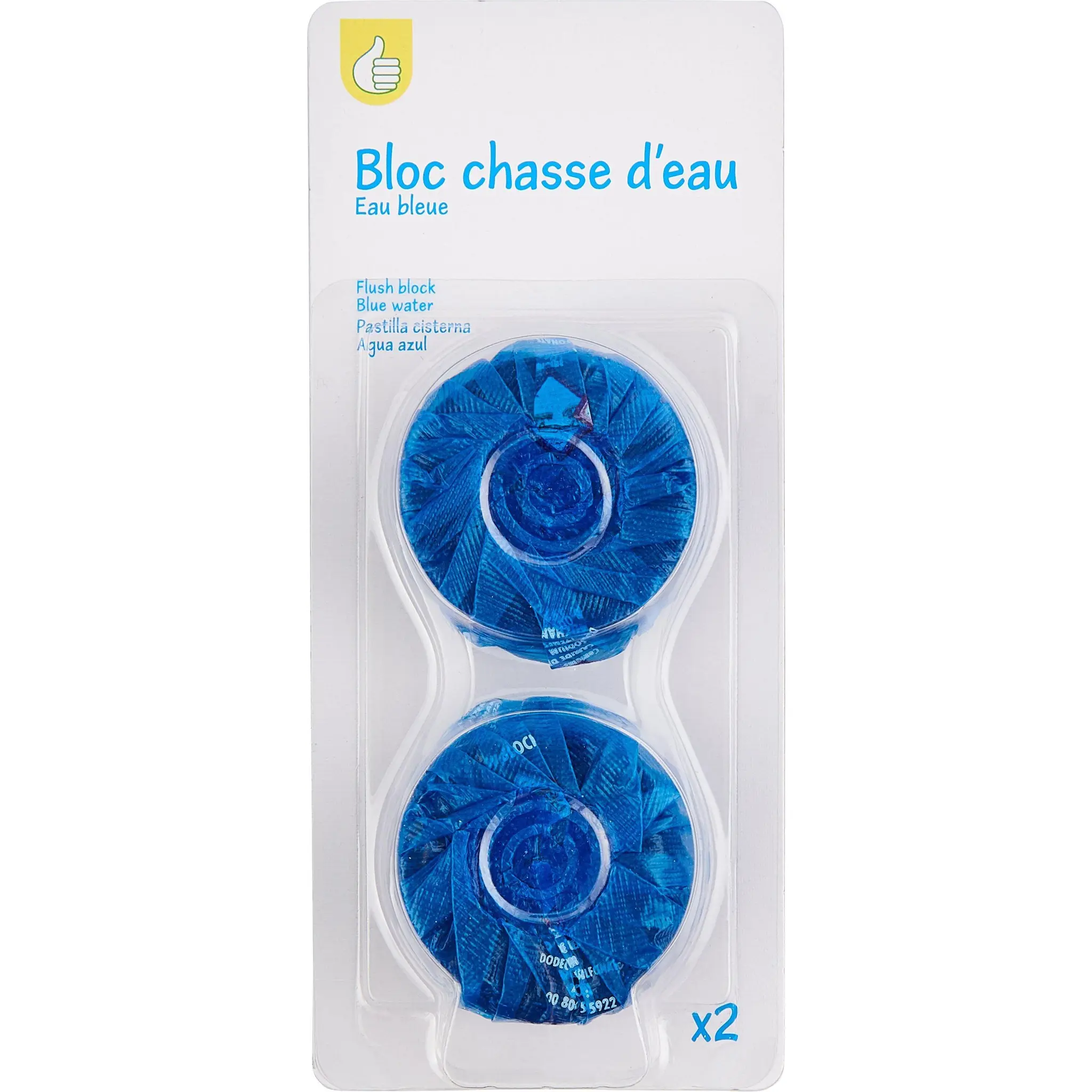 POUCE Bloc wc eau bleue