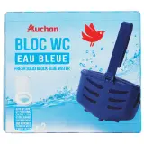 AUCHAN Bloc WC solide eau bleue