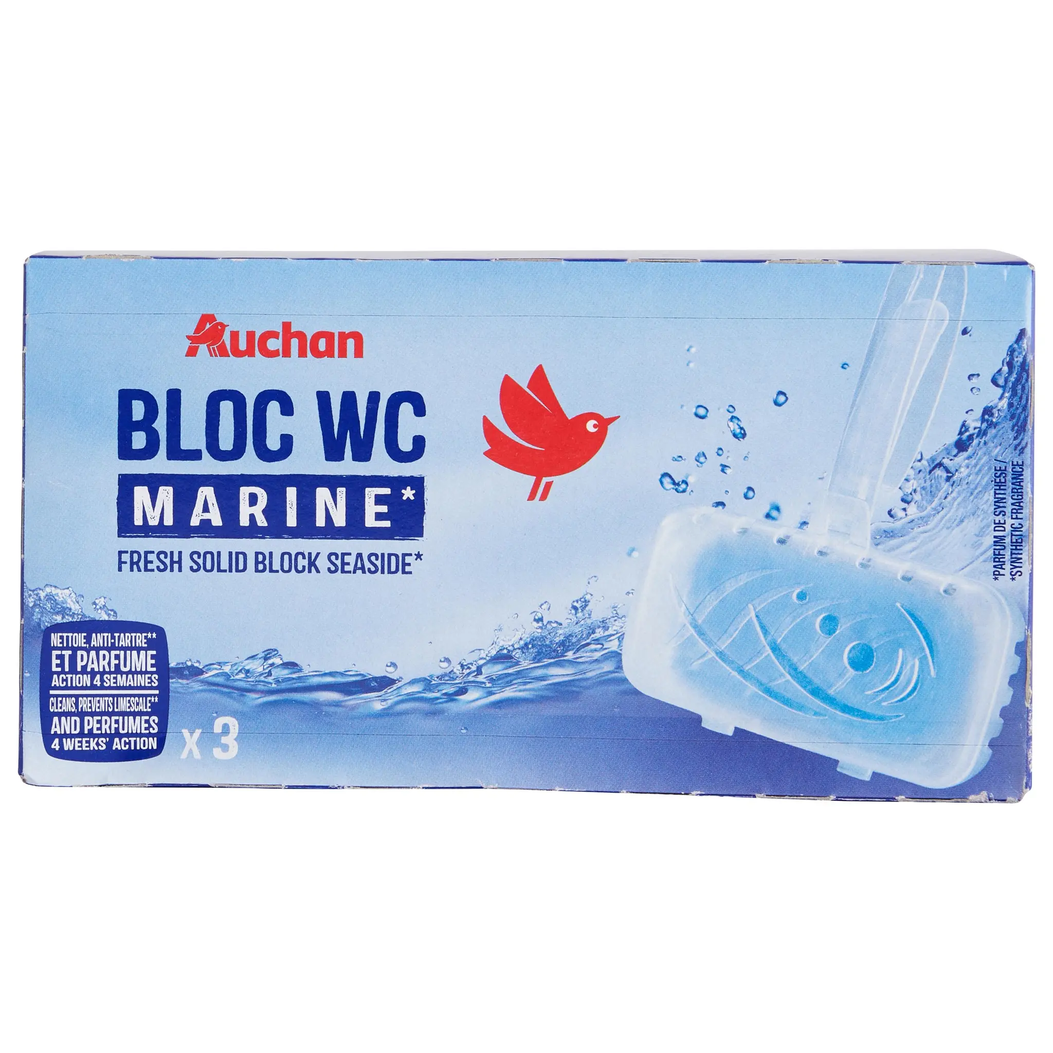 AUCHAN Bloc WC solide marine