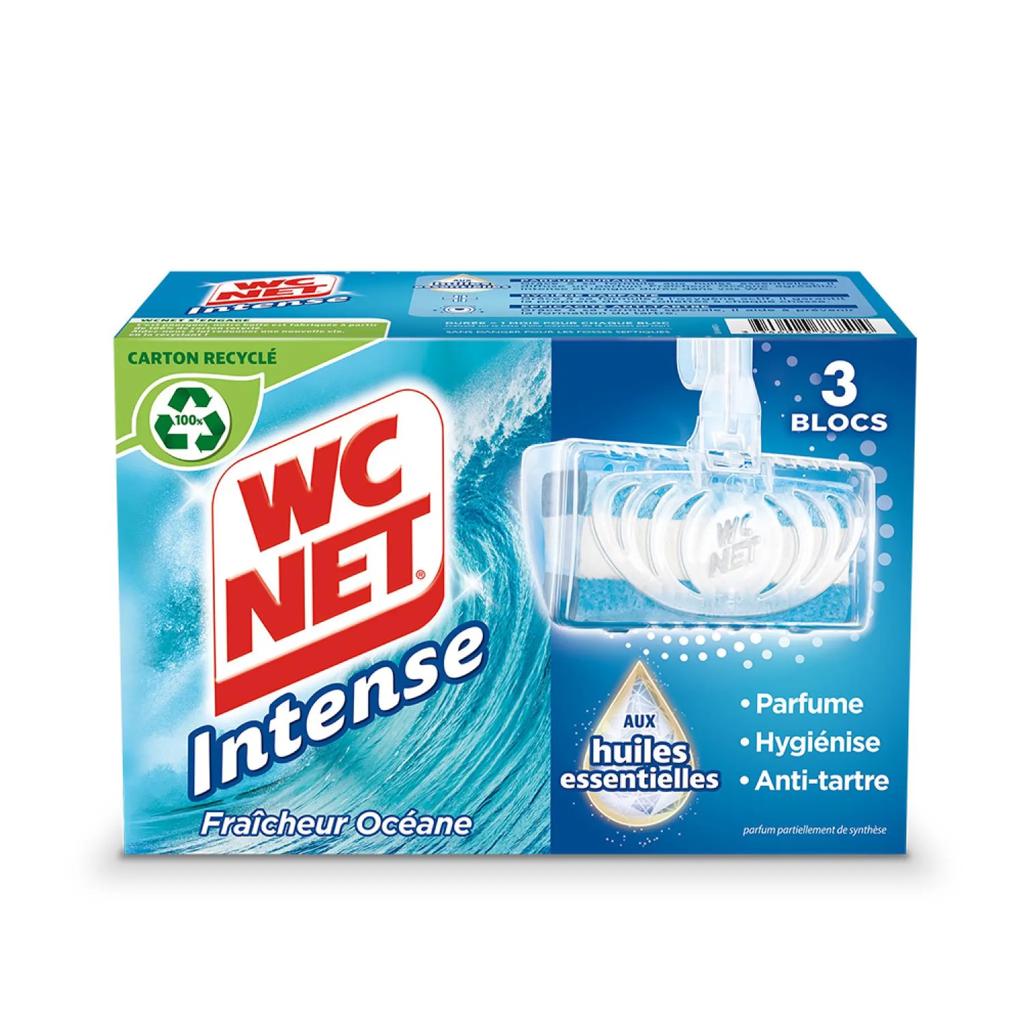 WC NET Bloc WC intense brise des montagnes aux huiles essentielles