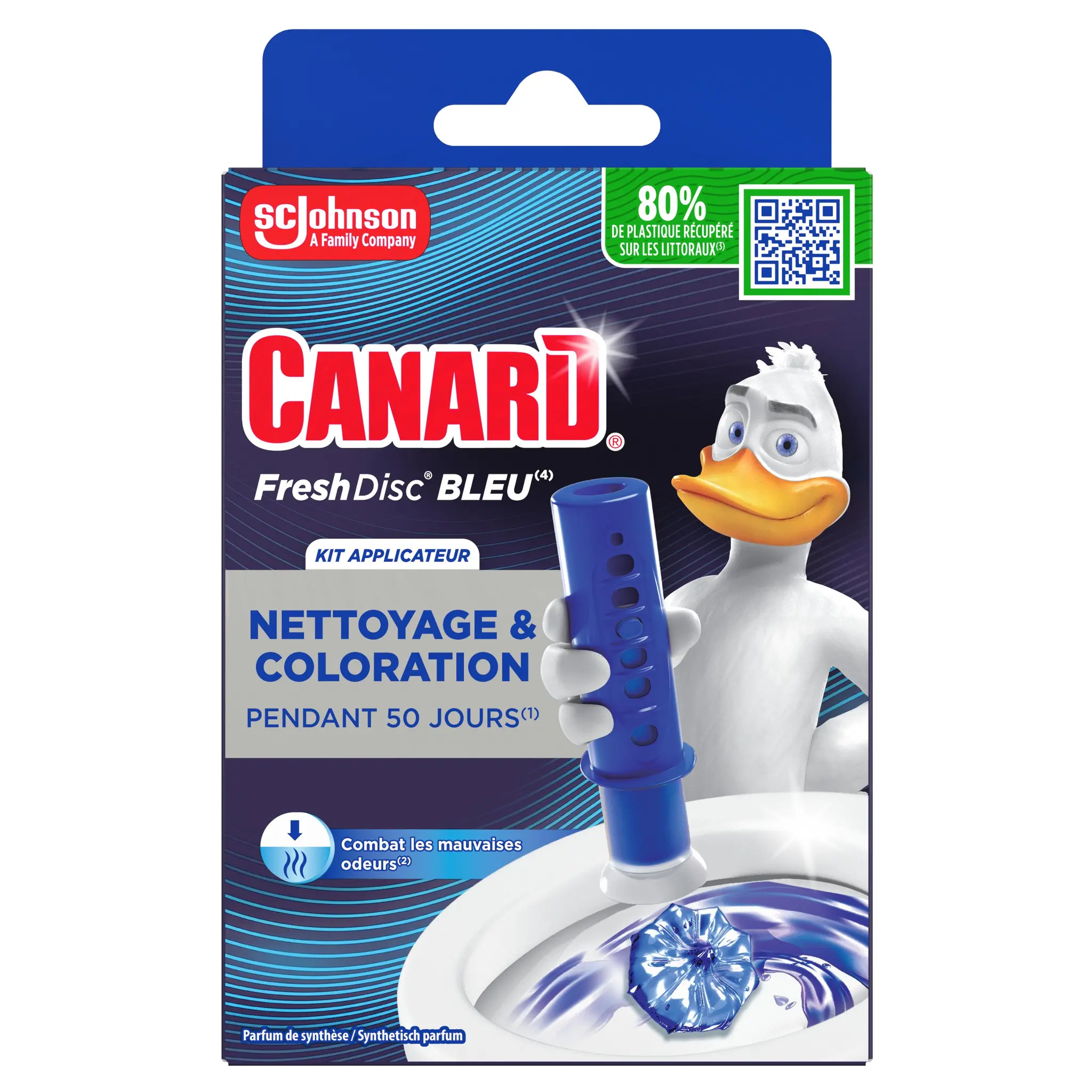 CANARD Fresh disc recharge bleu WC