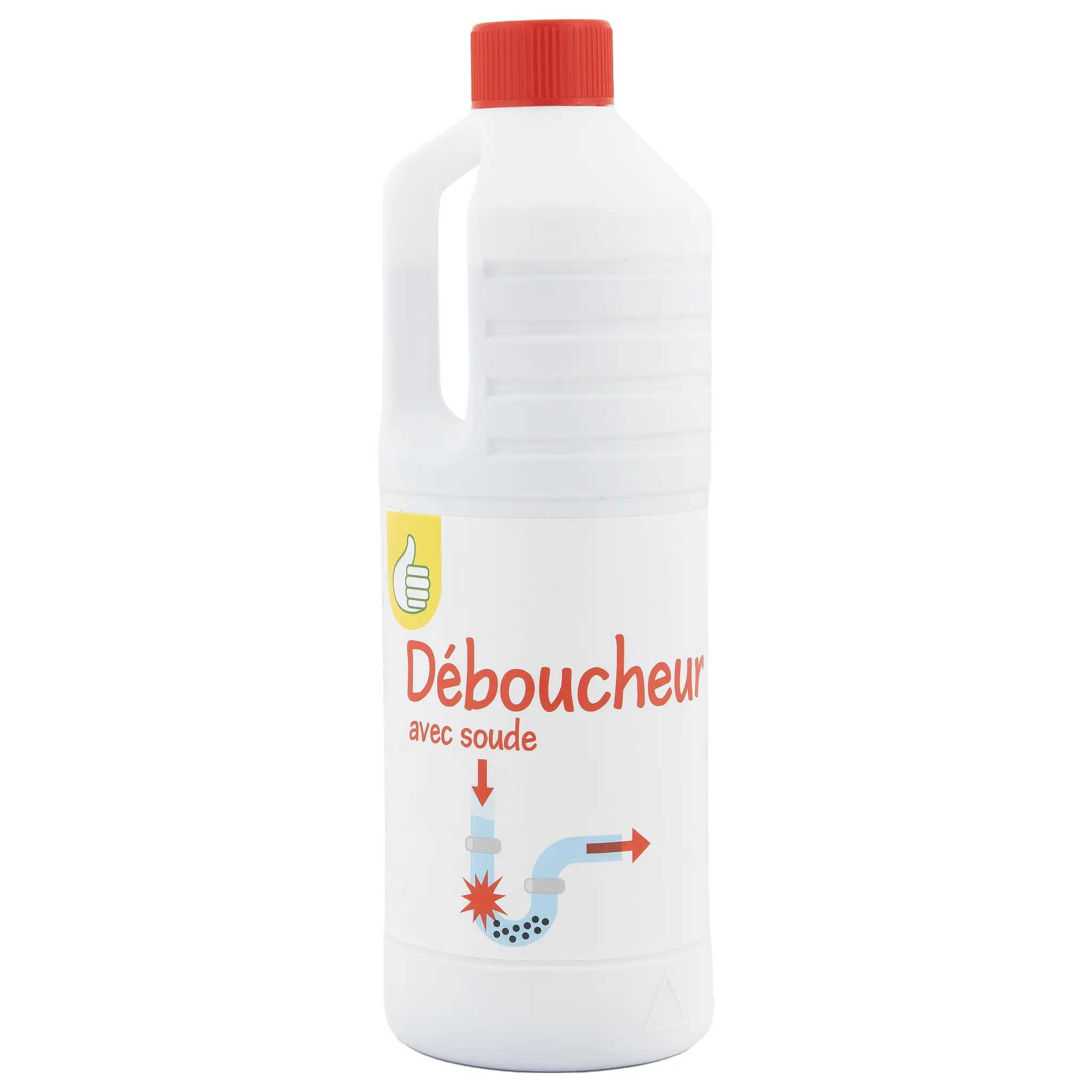 POUCE Liquide déboucheur canalisations avec soude