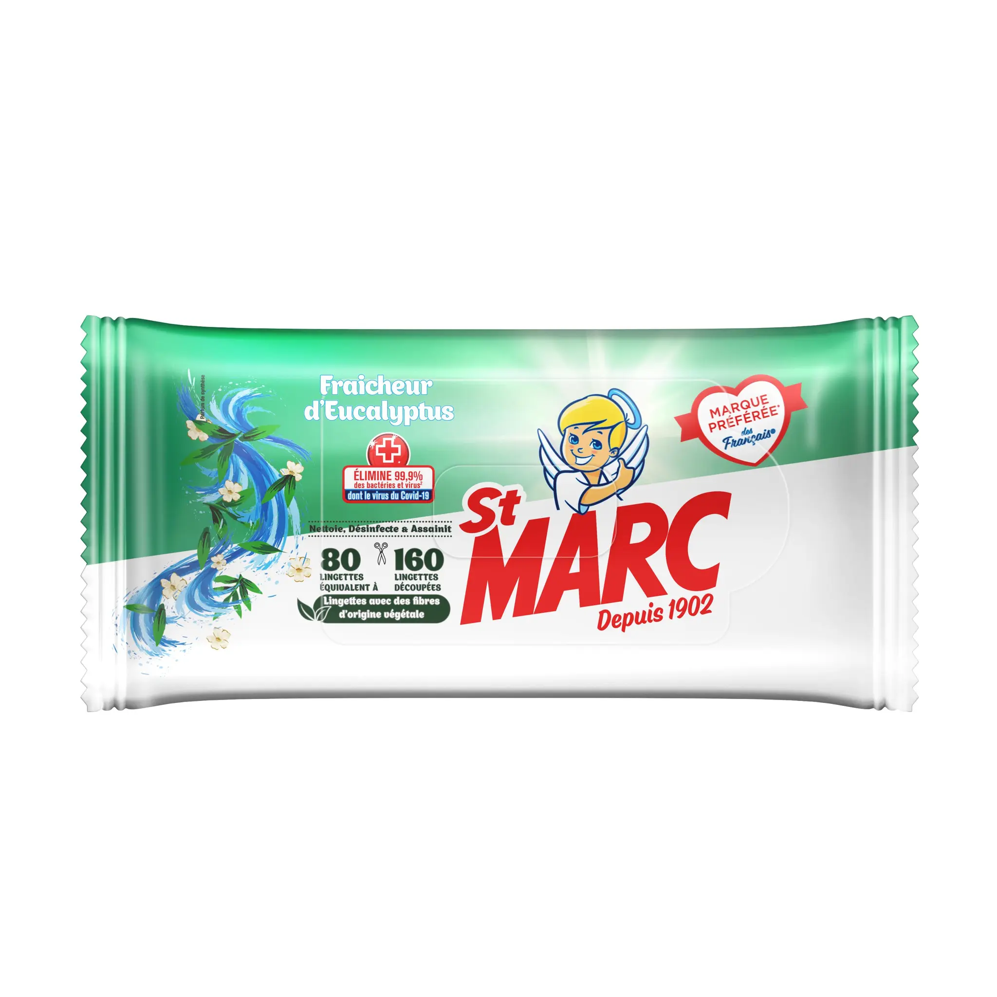 ST MARC Nettoyant lingettes eucalyptus