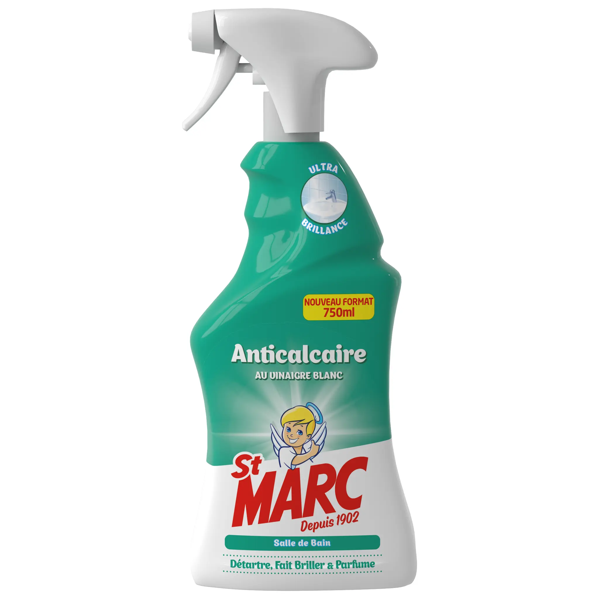ST MARC Spray anticalcaire au vinaigre blanc salle de bain