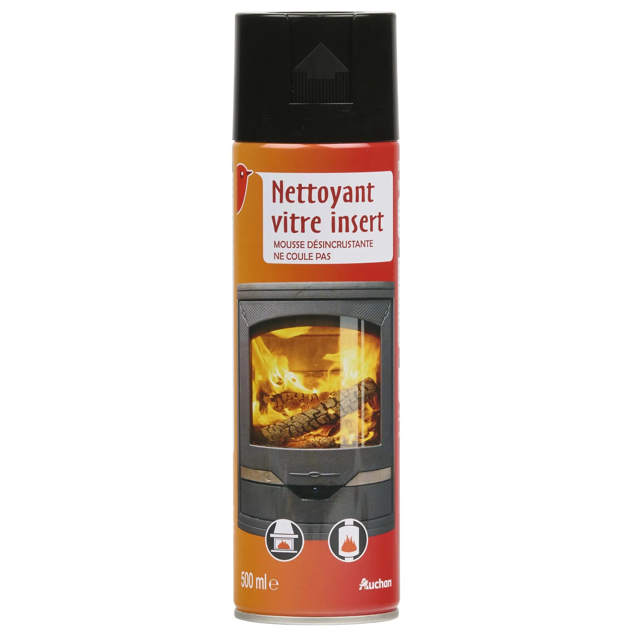 AUCHAN Mousse nettoyante désincrustante vitre insert