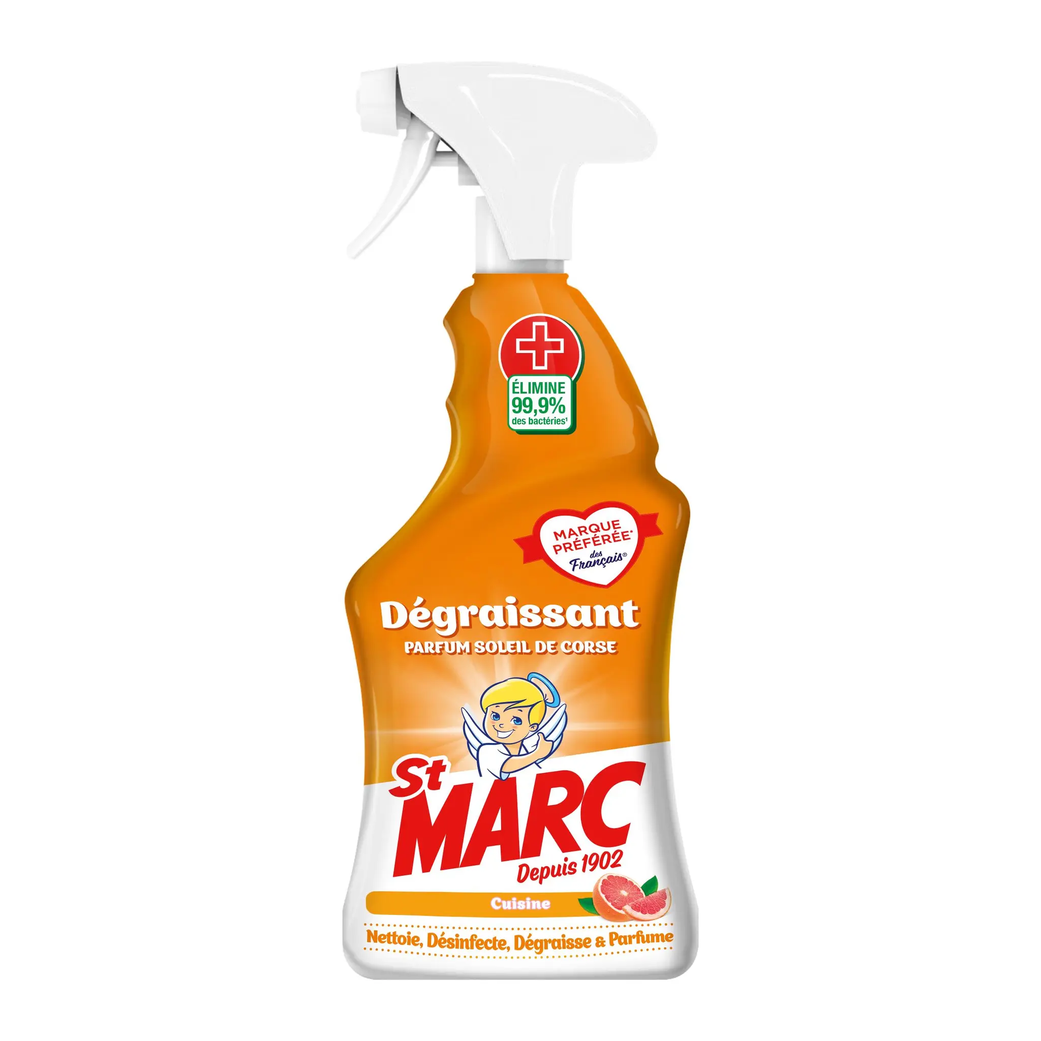 ST MARC Spray dégraissant cuisine soleil de Corse