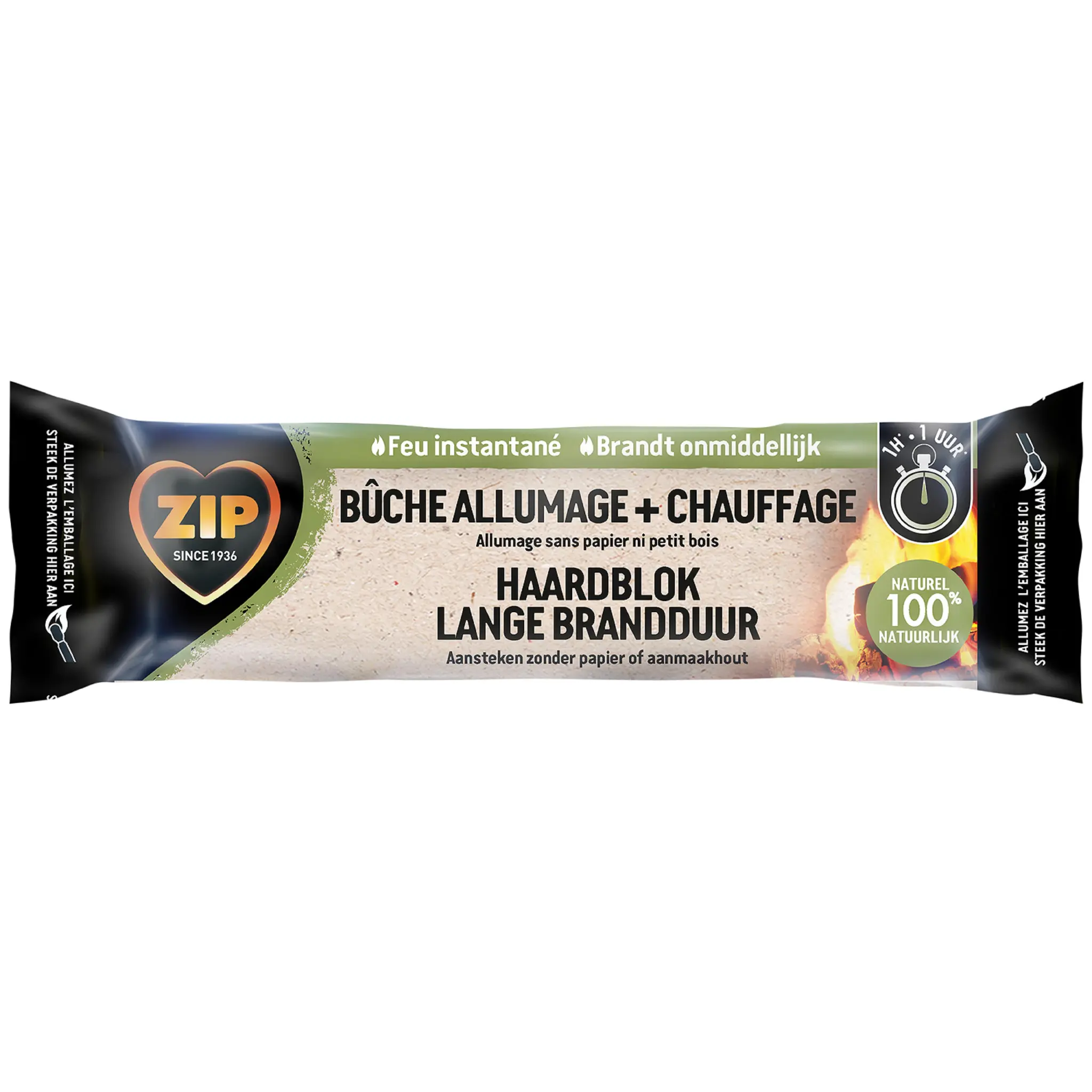 ZIP BUCHE D'ALLUMAGE + CHAUFFAGE