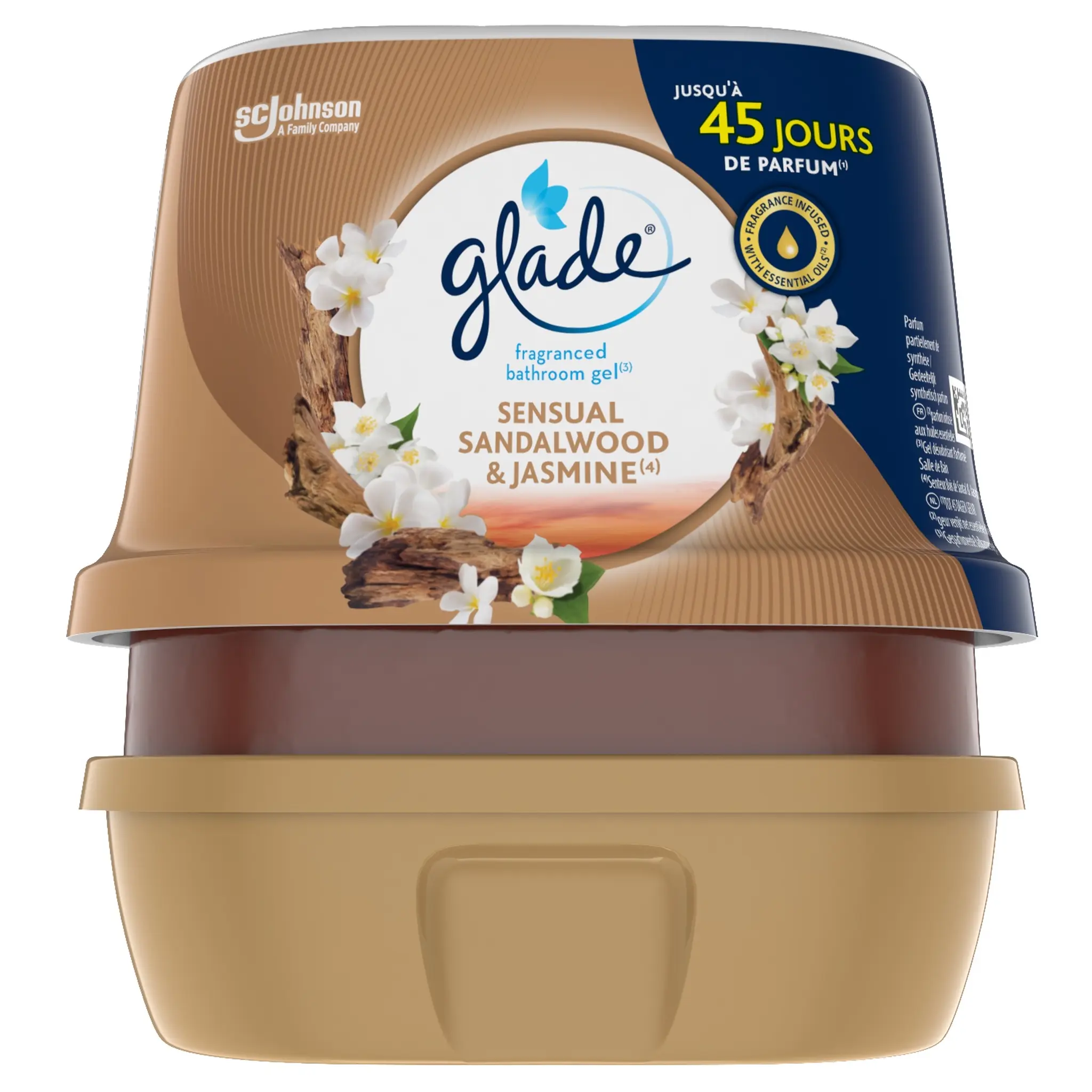 GLADE Gel désodorisant sensual sandalwood jasmine