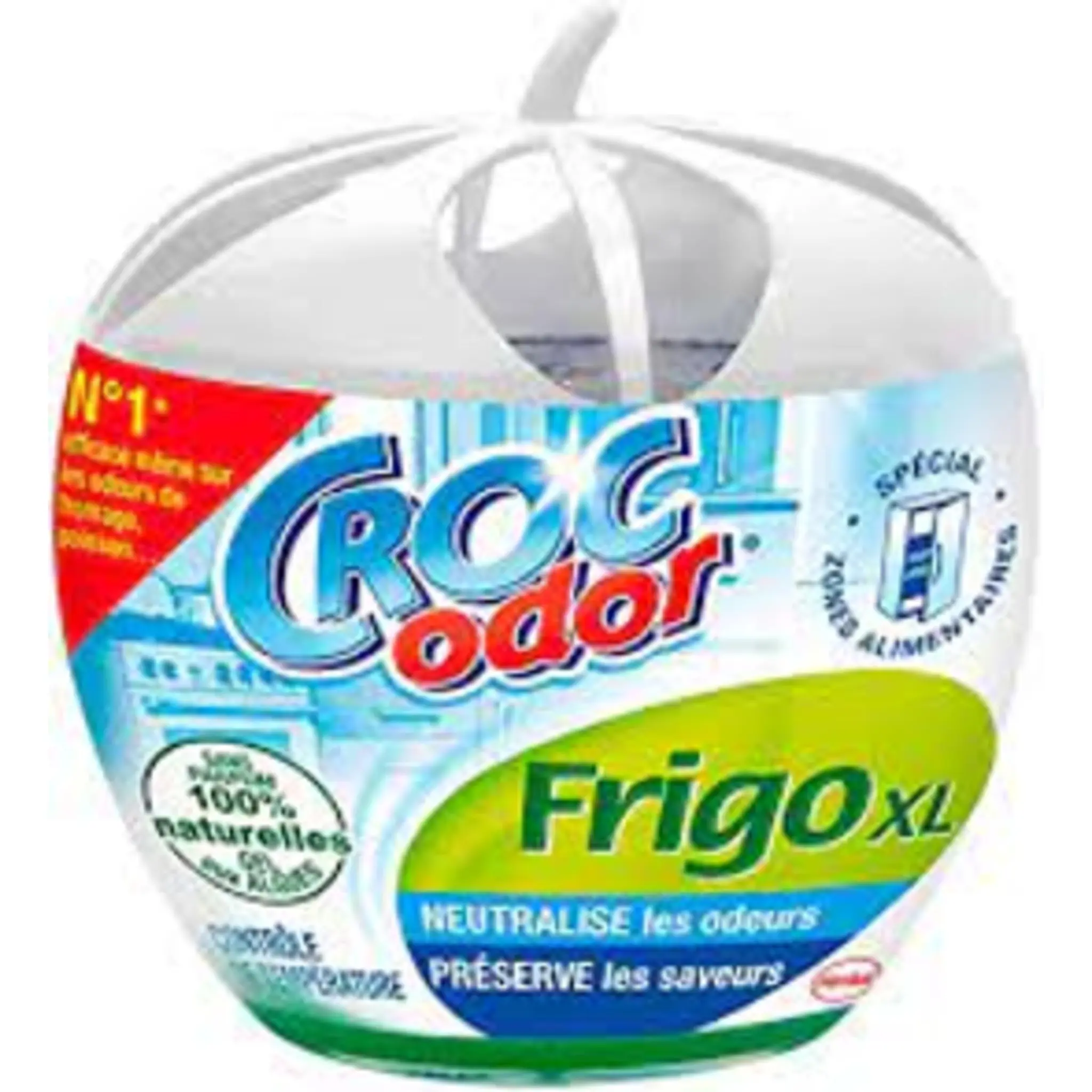 CROC ODOR Désodorisant frigo XL gel aux algues naturelles sans parfum