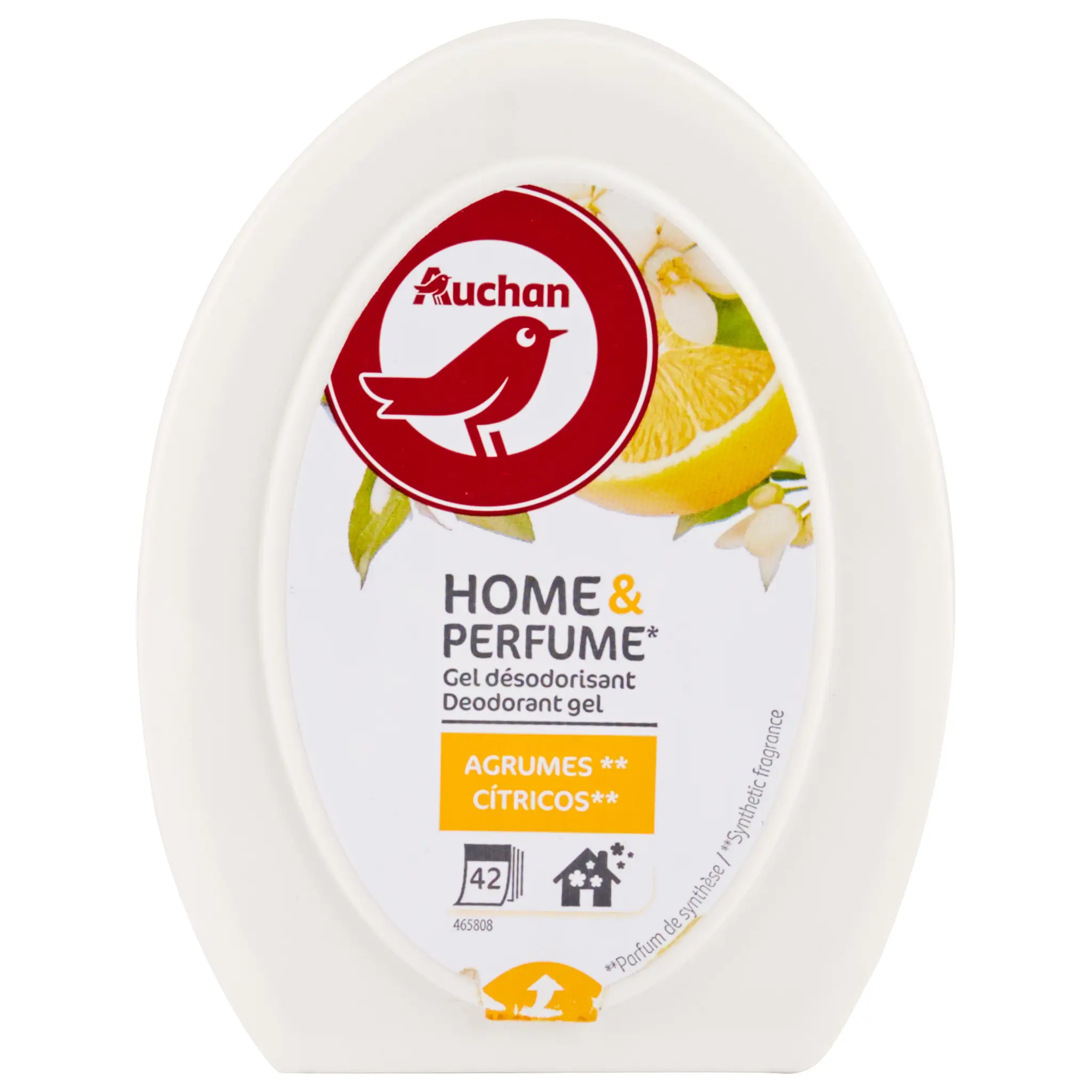 AUCHAN Gel désodorisant agrumes