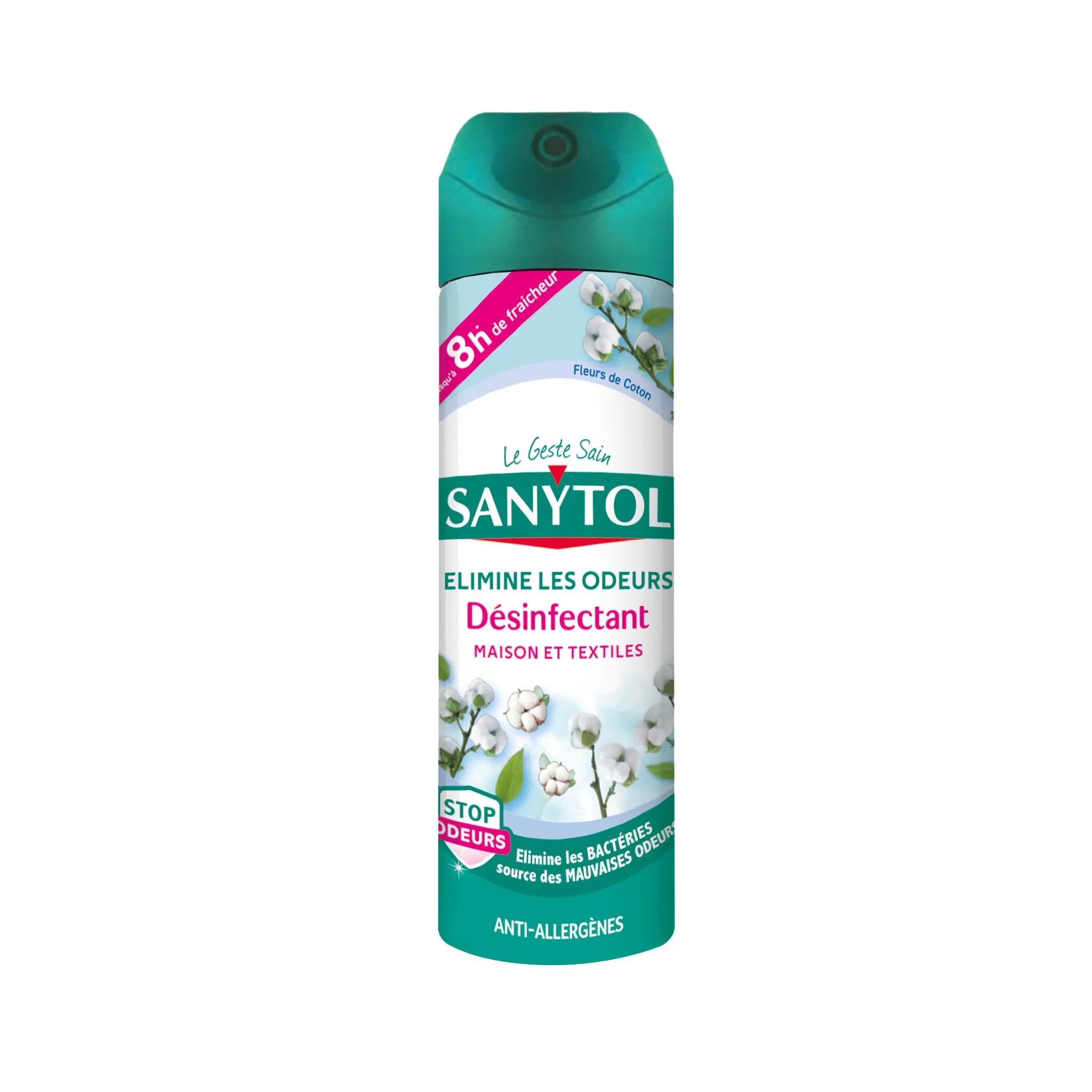 SANYTOL Aérosol purificateur d'air anti-allergènes fleurs de coton