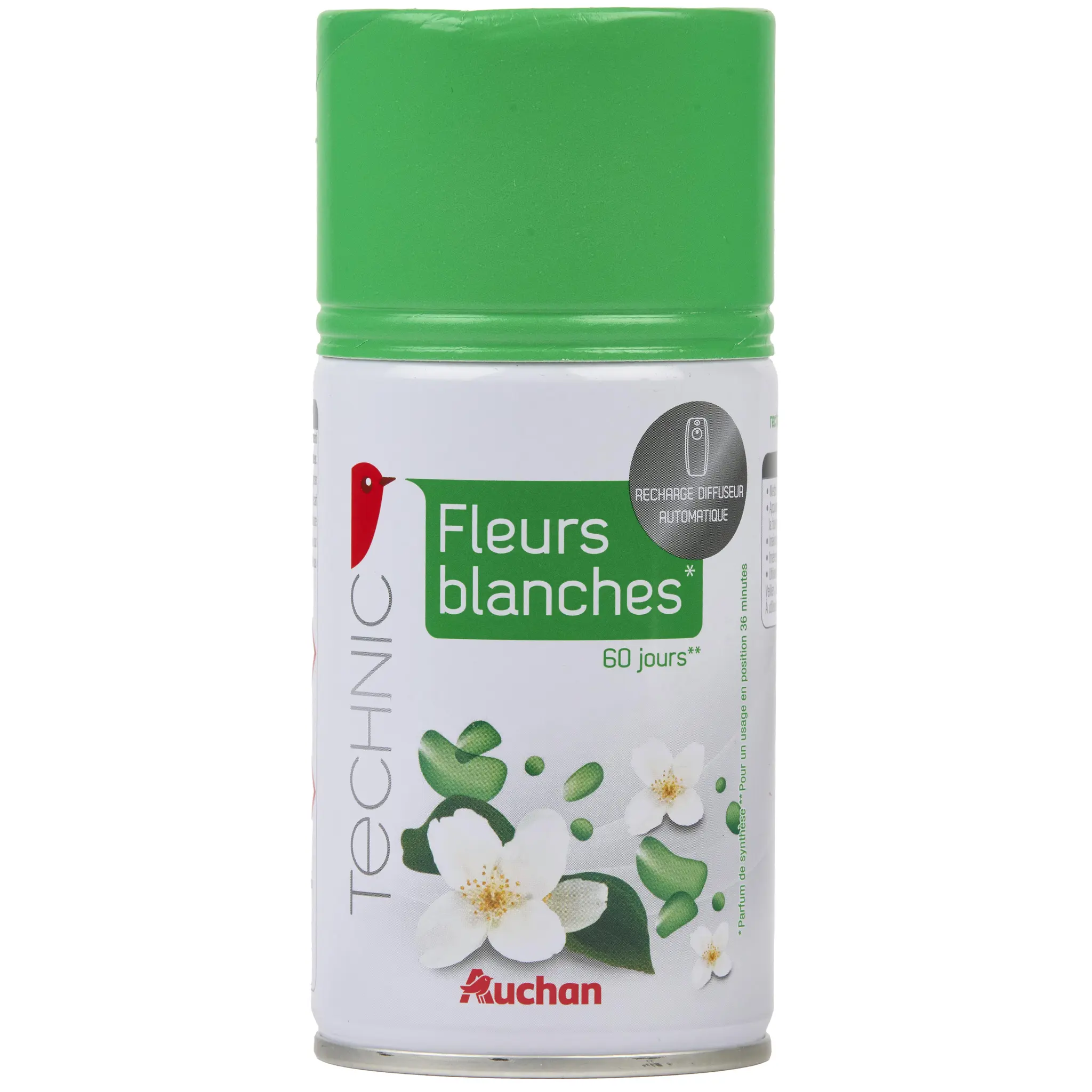 AUCHAN Recharge pour diffuseur automatique fleurs blanches