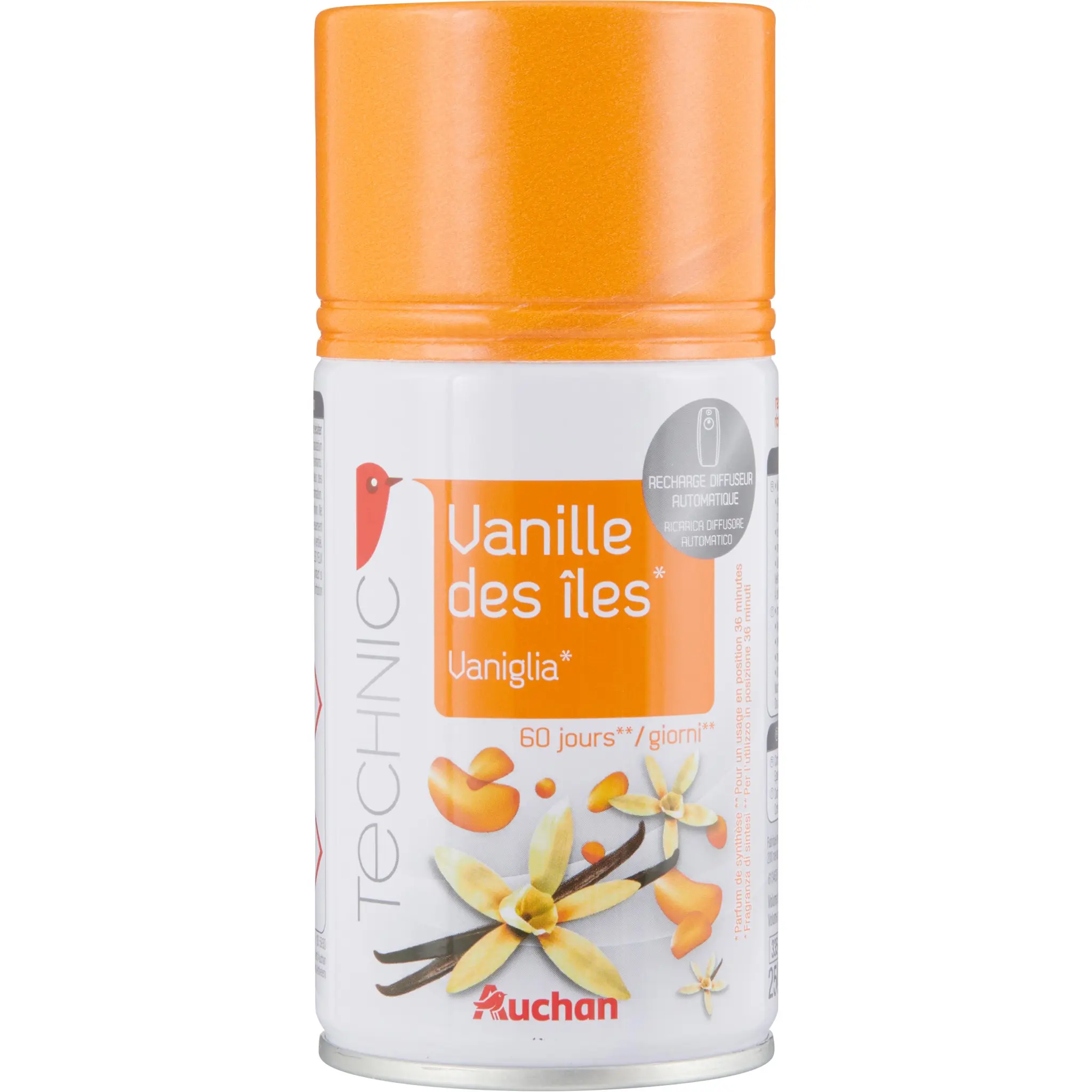 AUCHAN Recharge pour diffuseur automatique vanille des îles