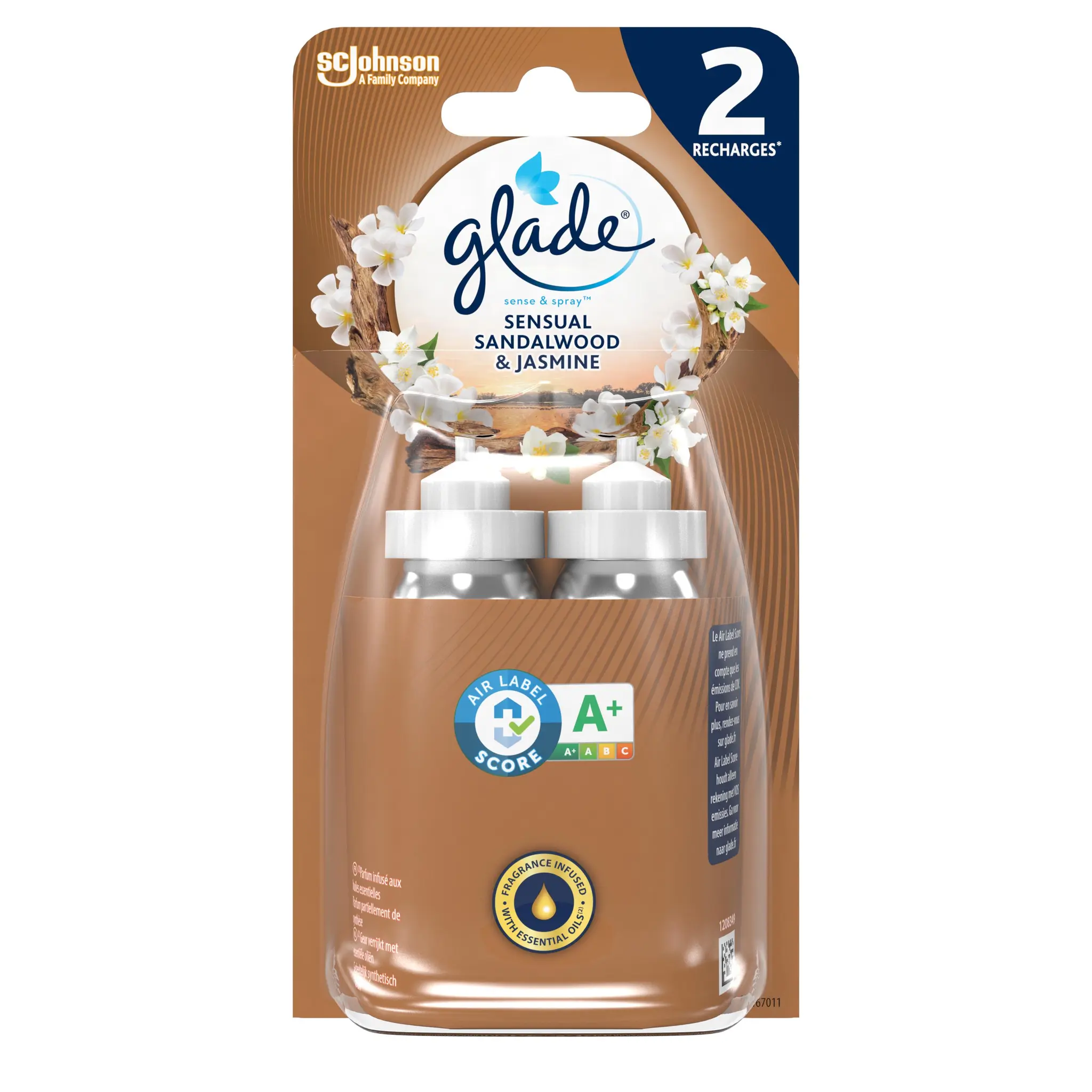 GLADE Sense and spray recharge jasmine