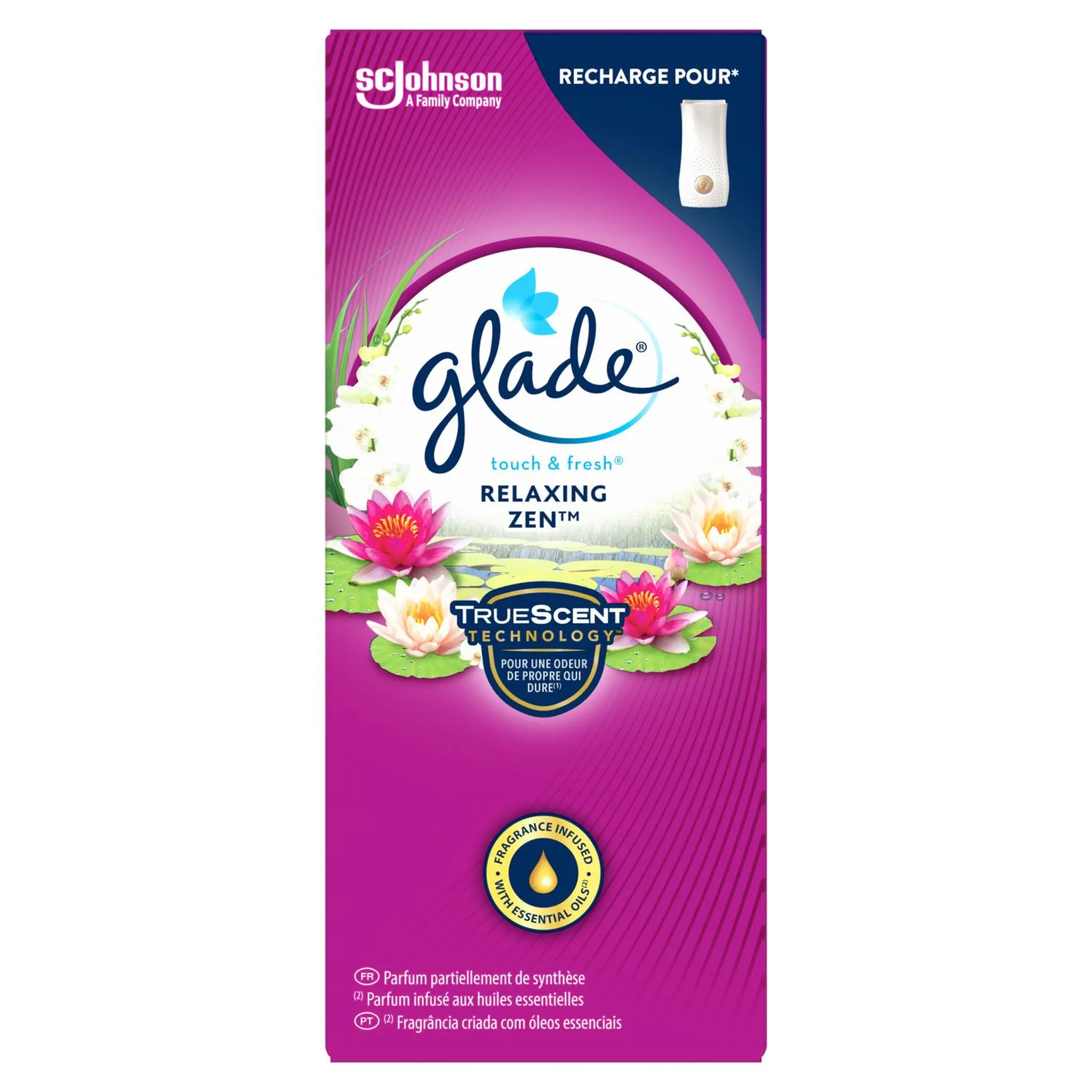 GLADE Recharge Touch & Fresh pour diffuseur zen relaxing