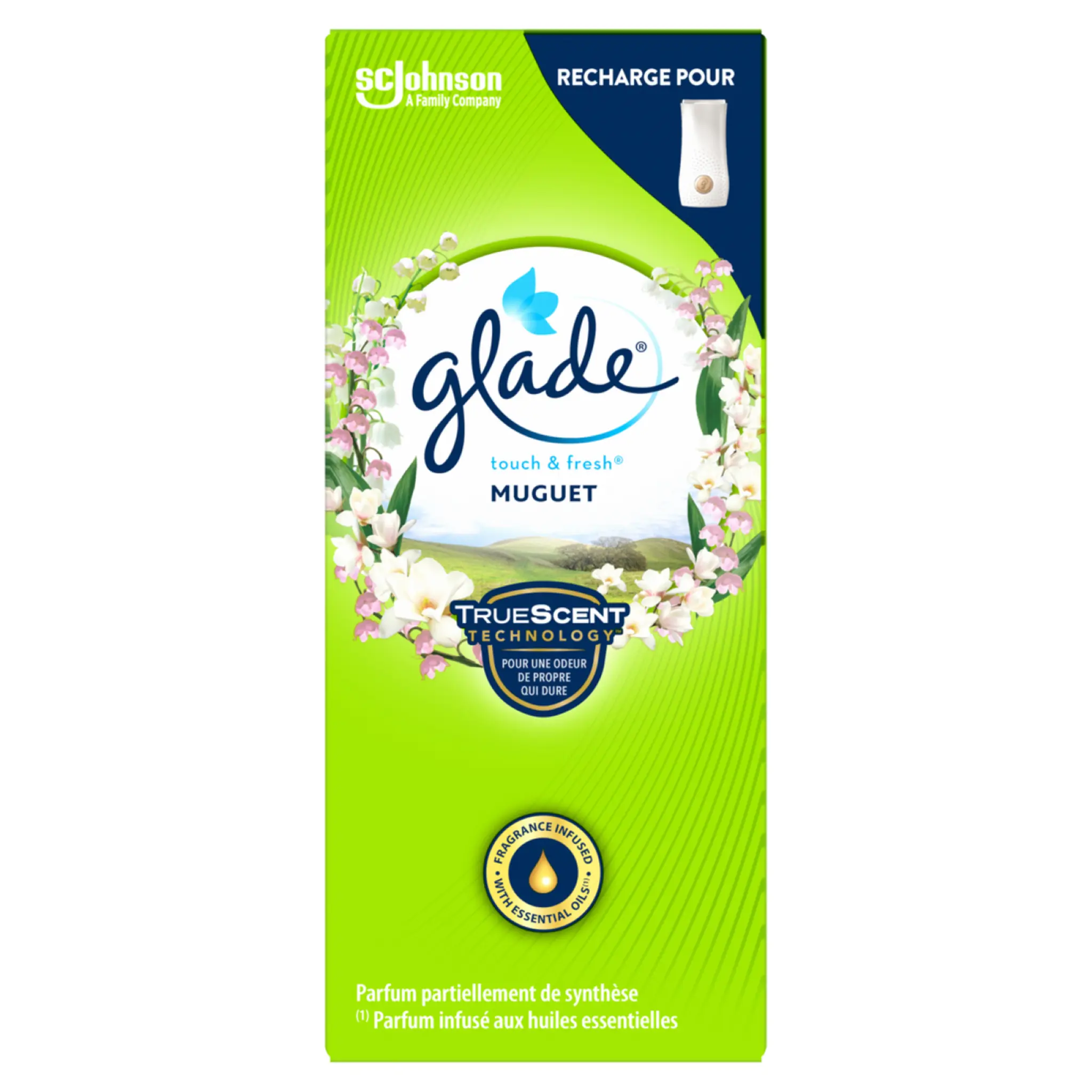 GLADE Recharge Touch & Fresh pour diffuseur muguet