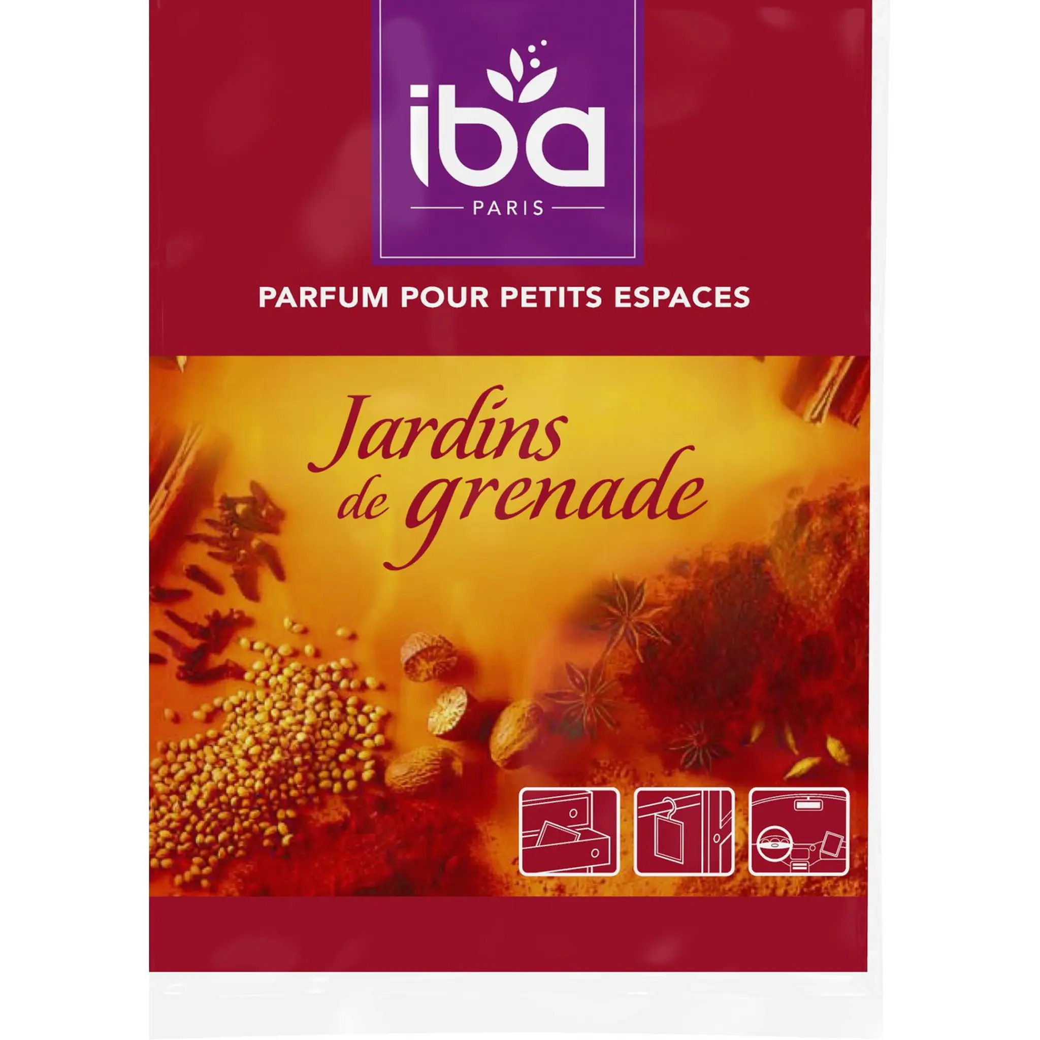 IBA Enveloppe parfumée avec crochet jardins de Grenade