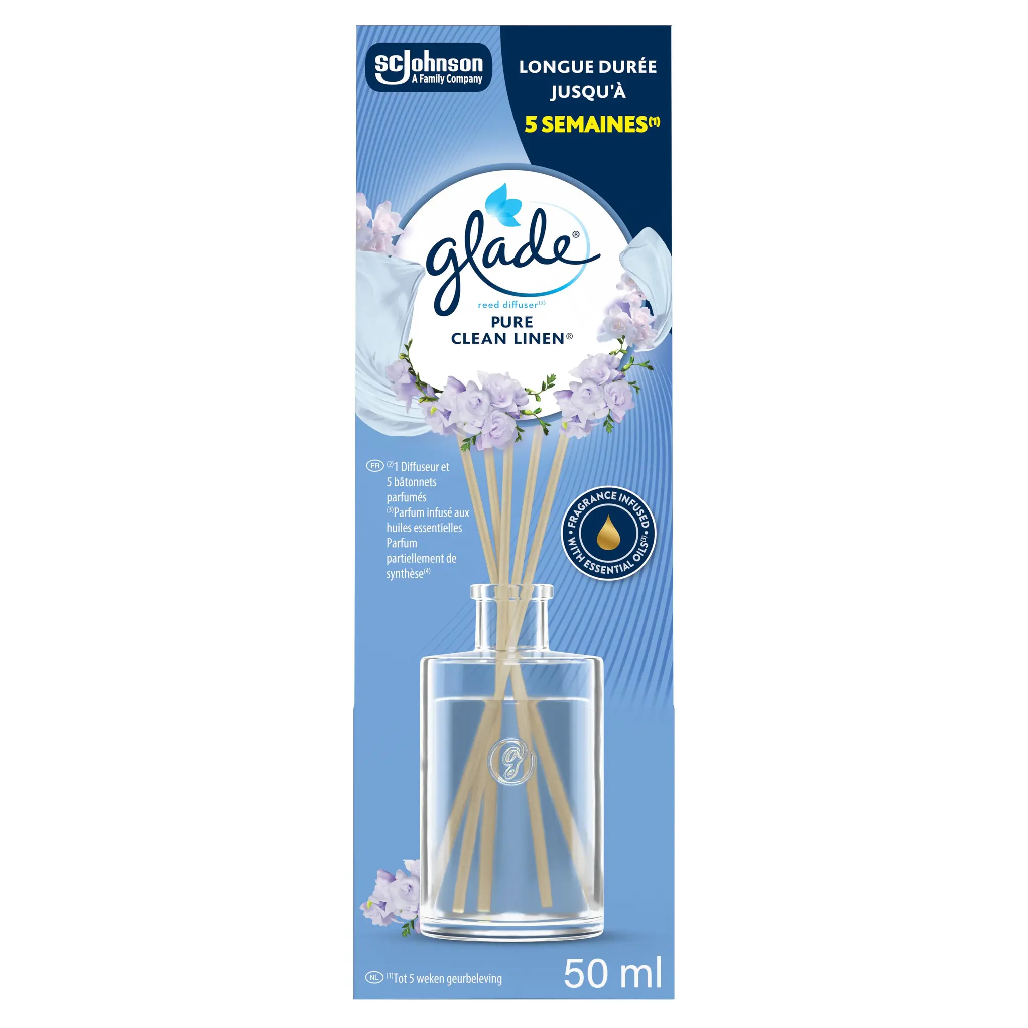 GLADE Bâtonnets désodorisant infusé aux huiles essentielles