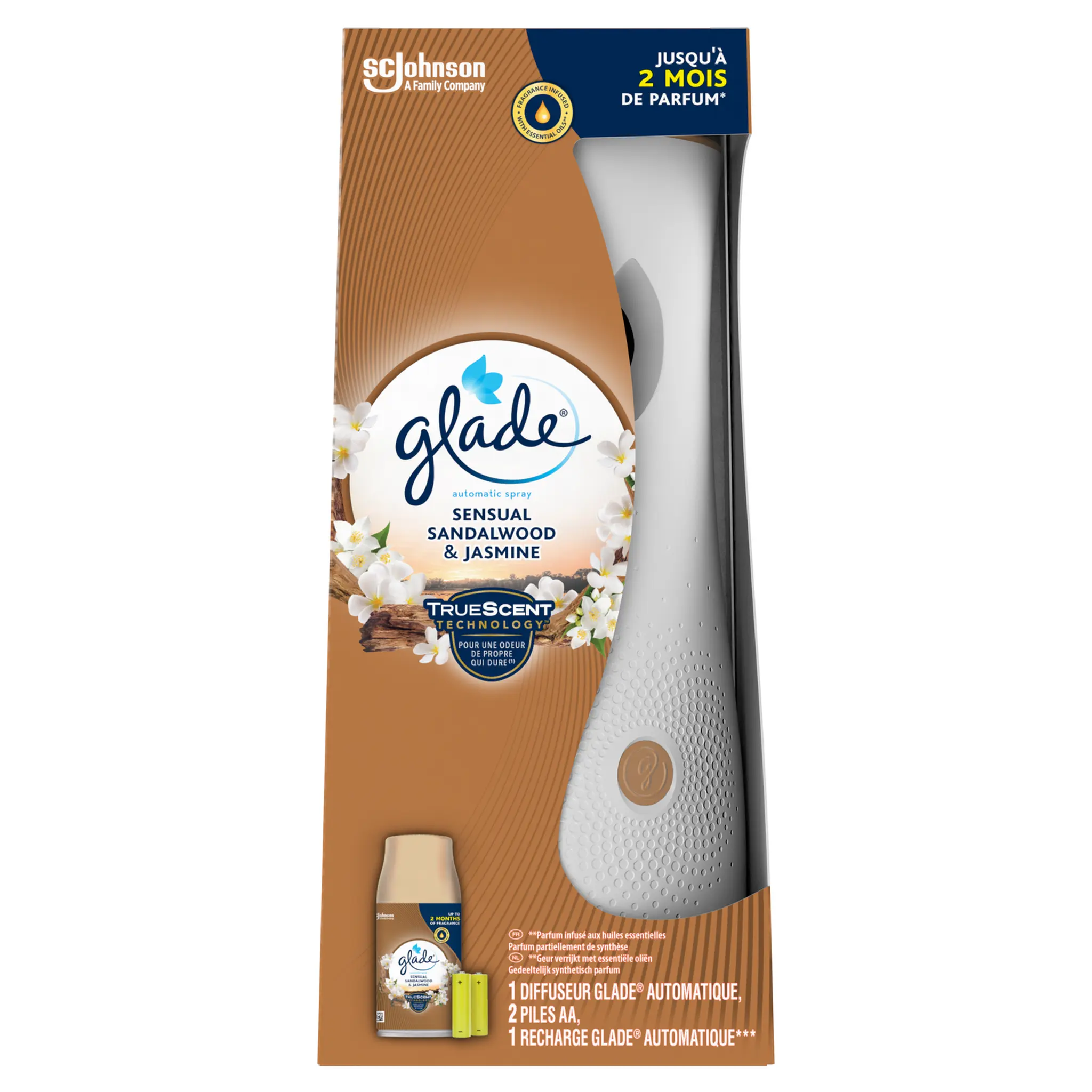 GLADE Diffuseur automatique bois de santal et jasmin