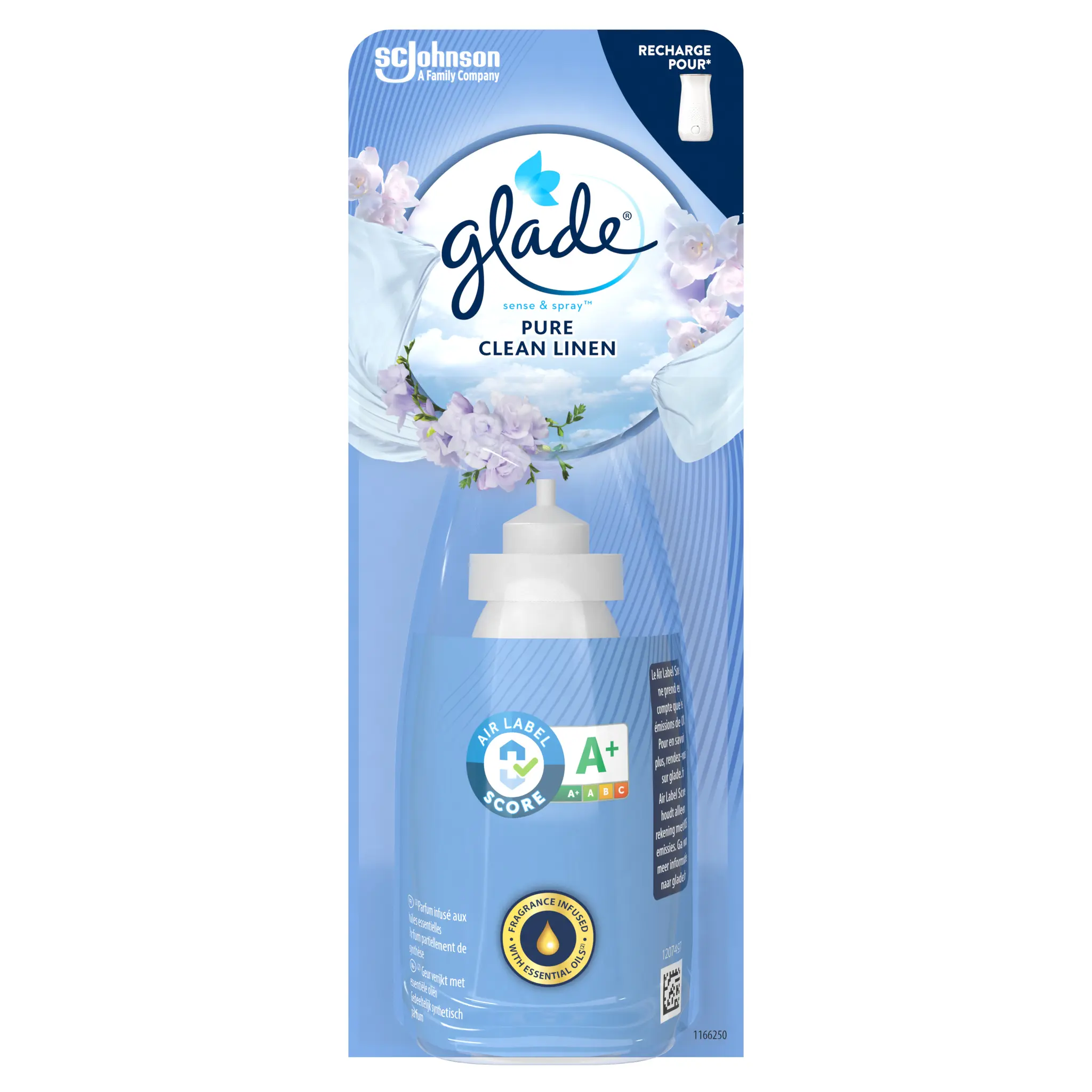 GLADE Recharge diffuseur Sense & spray linge propre