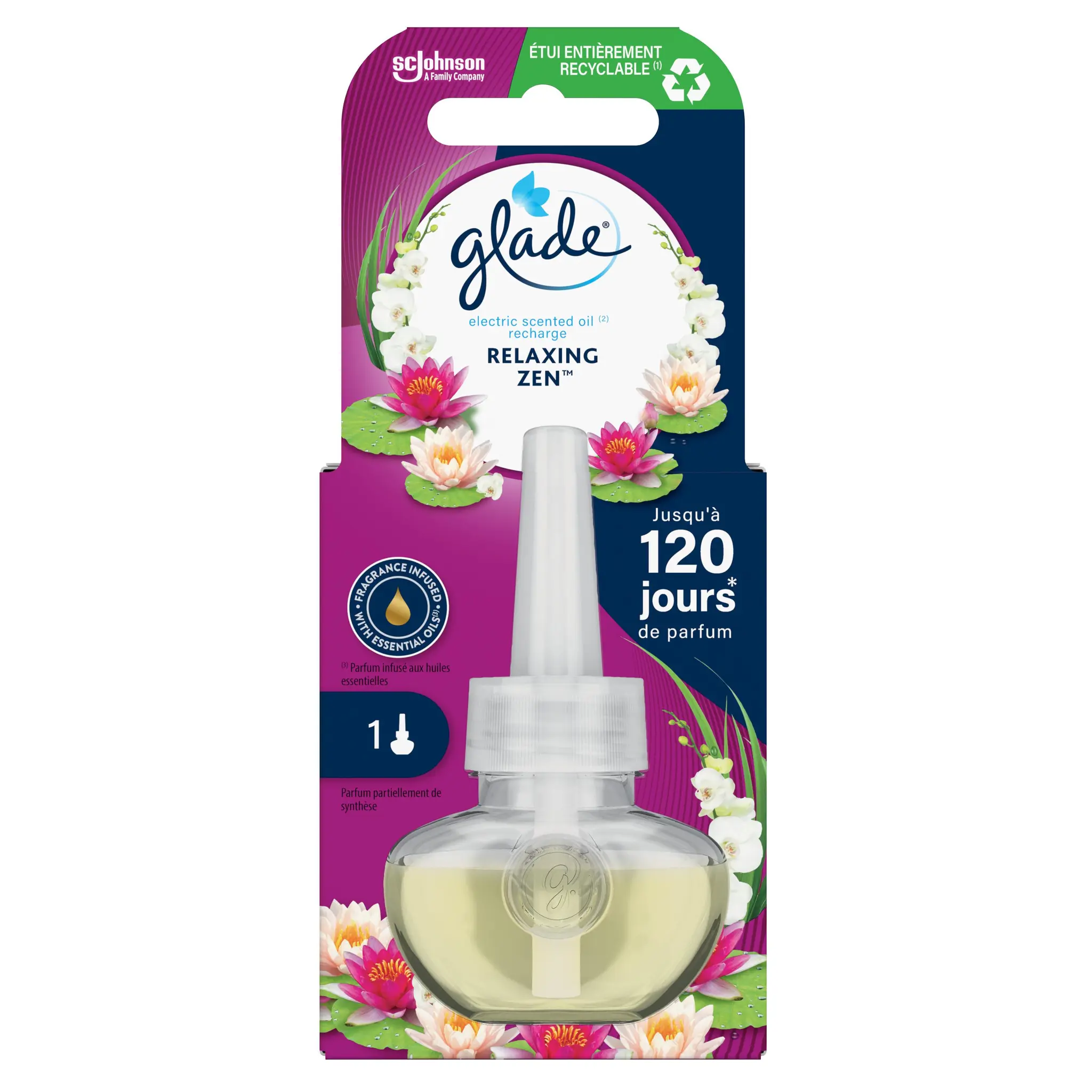 GLADE Recharge pour diffuseur électrique relaxing zen