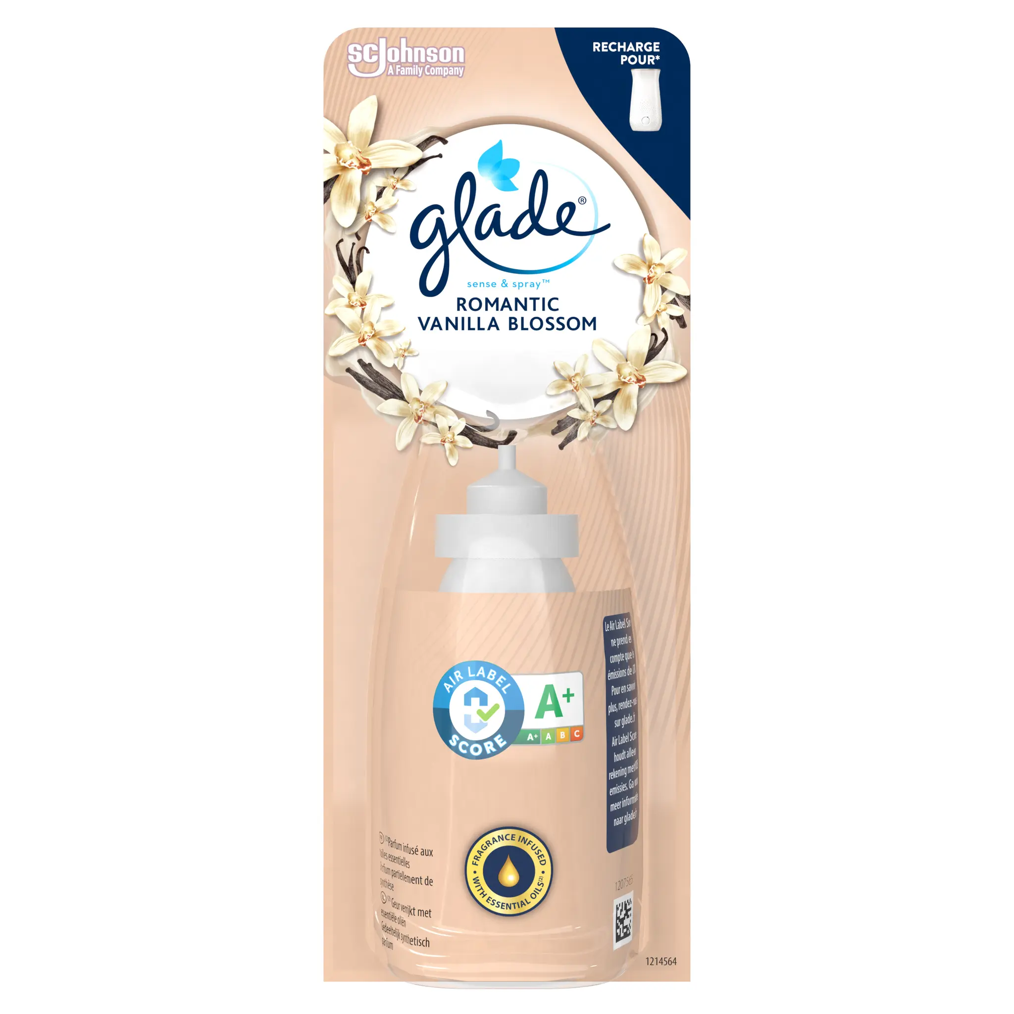 GLADE Recharge diffuseur Sense & spray romantic Vanilla Blossom