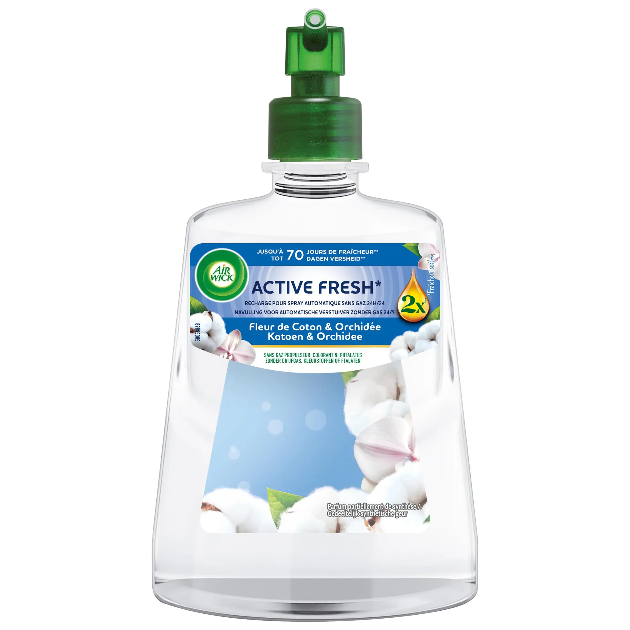 AIR WICK Recharge diffuseur automatique Active fresh douceur de coton