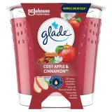GLADE Bougie senteur de pomme et cannelle