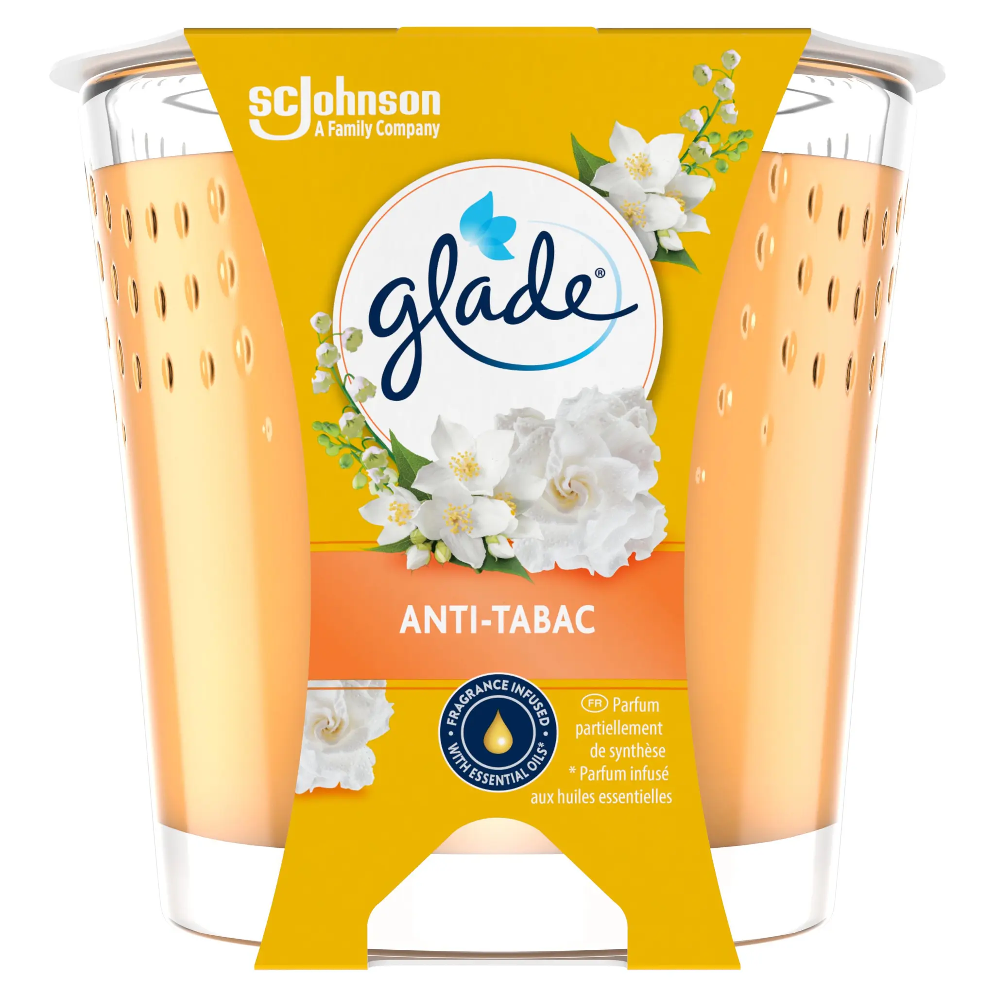 GLADE Bougie parfumée anti-tabac