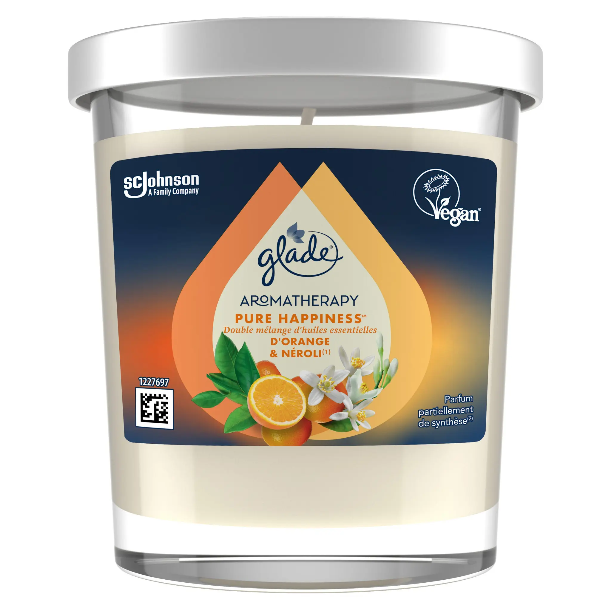 GLADE Aromatherapie bougie pure happiness