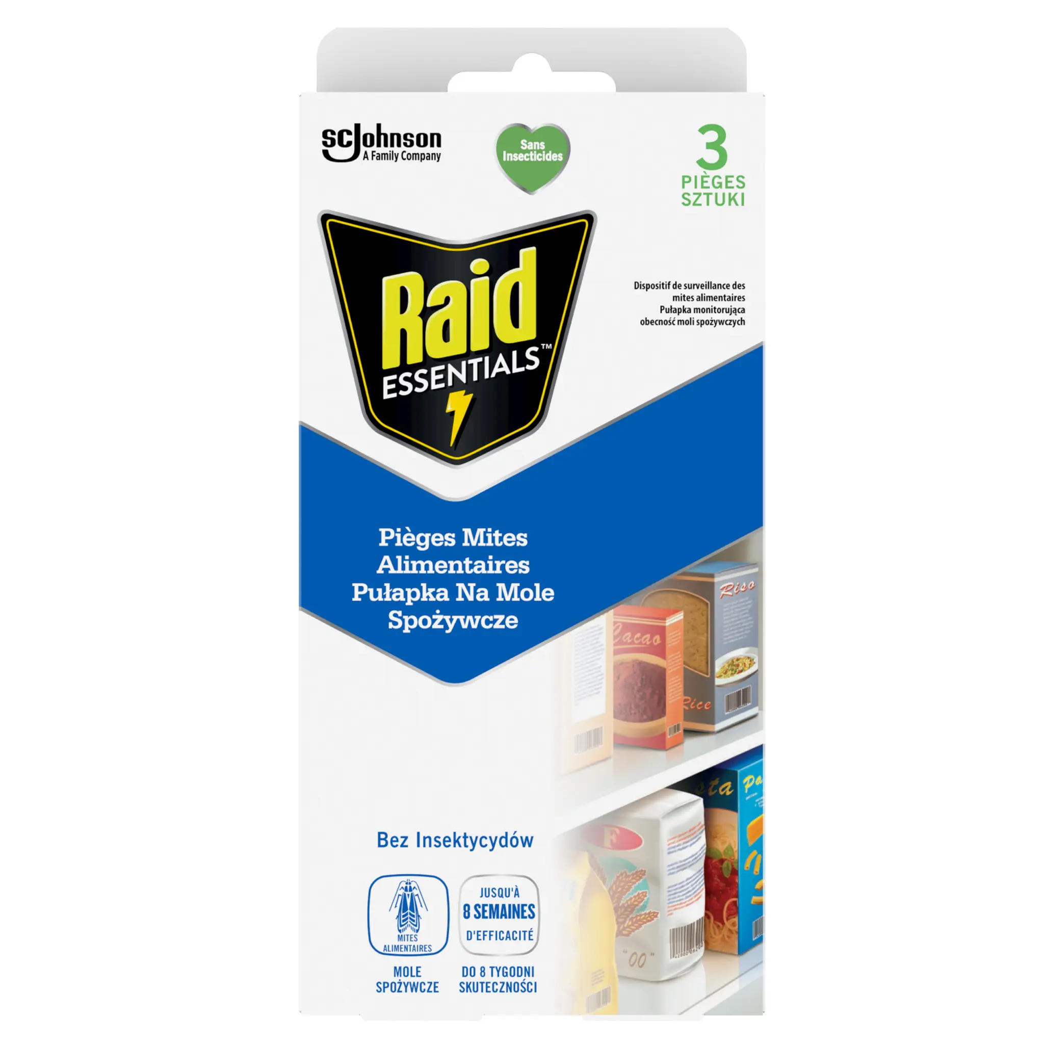 RAID Essentials pièges anti-mites alimentaires sans insecticides