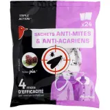 AUCHAN Sachets anti-mites anti-acariens fraîcheur pin