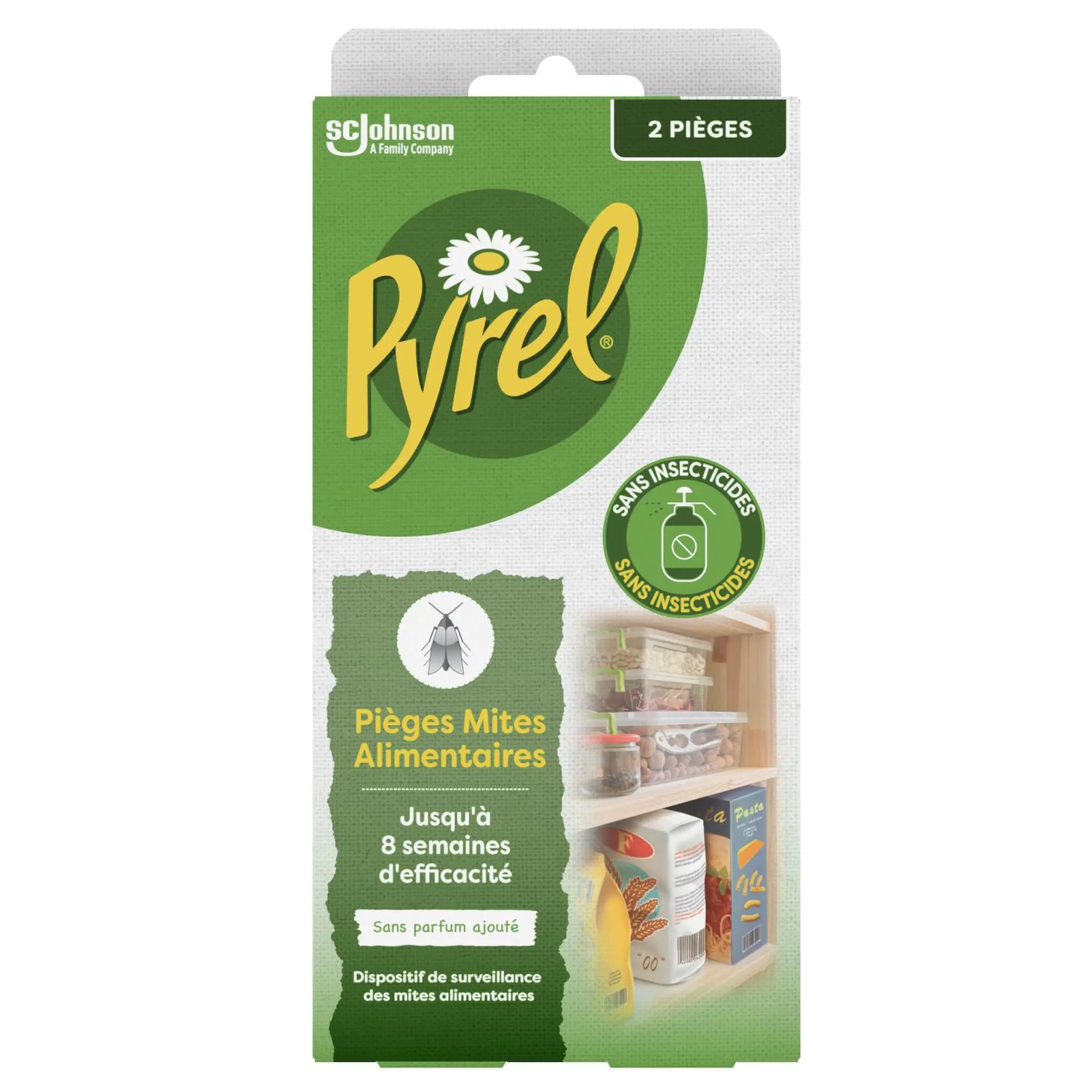 PYREL Piège anti-mites alimentaires sans parfum et sans insecticides