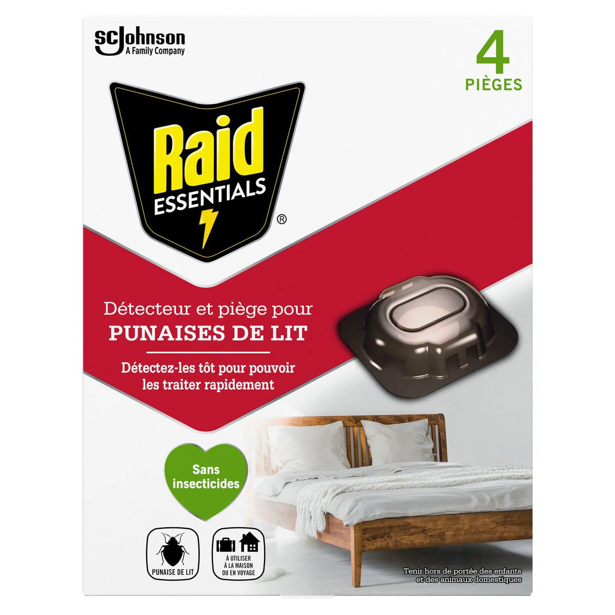 RAID Détecteur et piège pour punaise de lit
