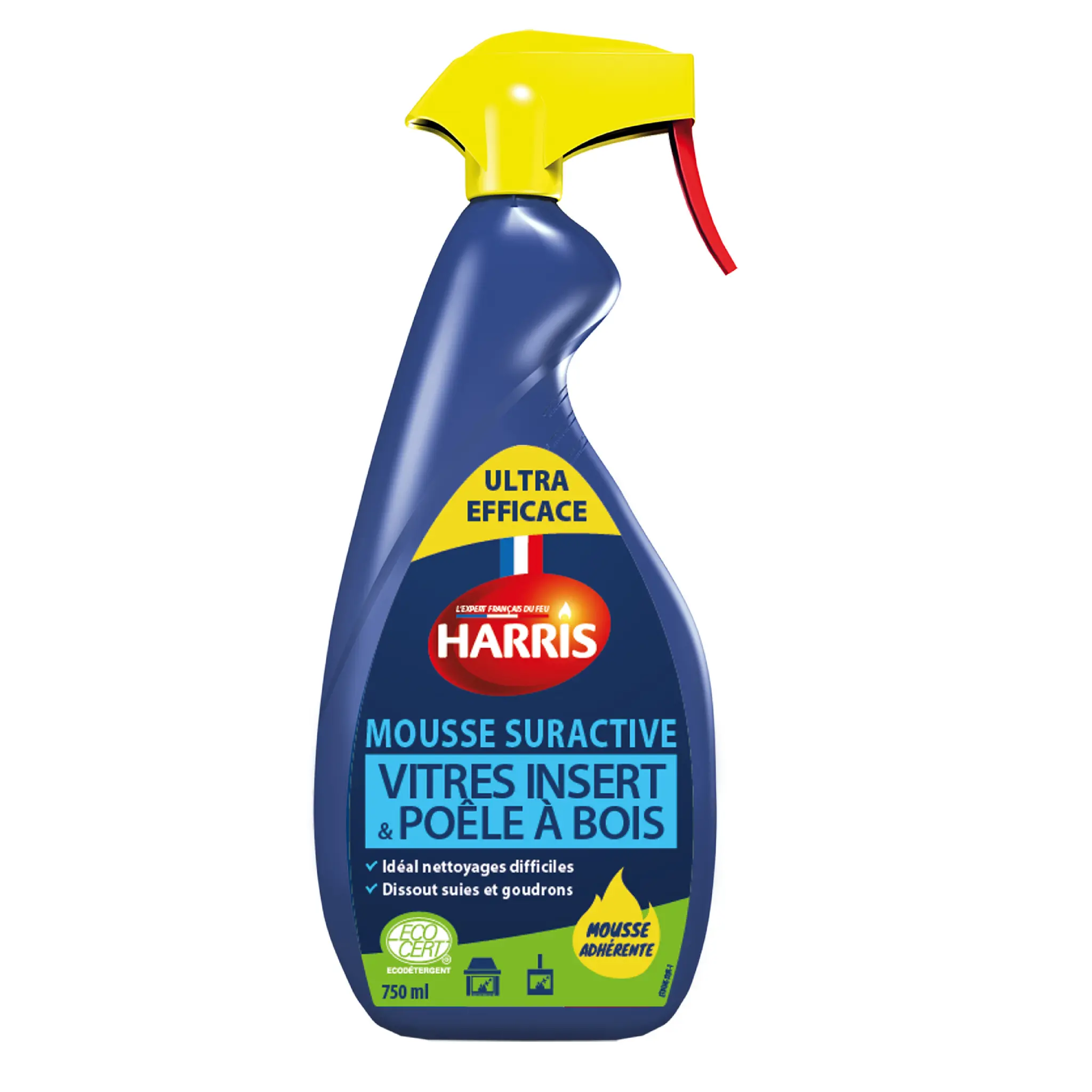 HARRIS Mousse suractive vitres insert et poêle à bois