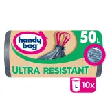 HANDY BAG Sacs poubelle recyclés ultra résistants à liens coulissants 50L
