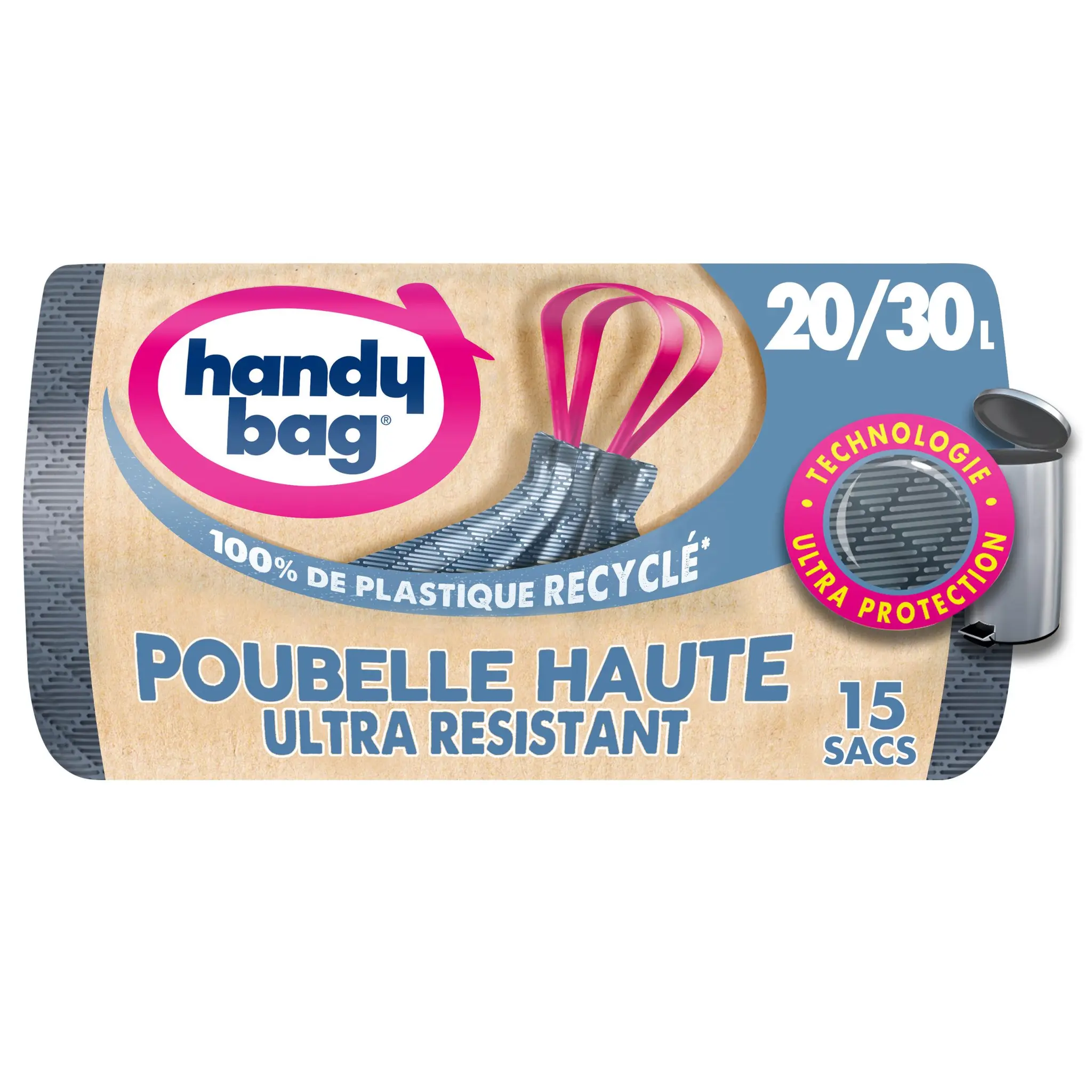 HANDY BAG Sacs poubelle à poignées 20-30L