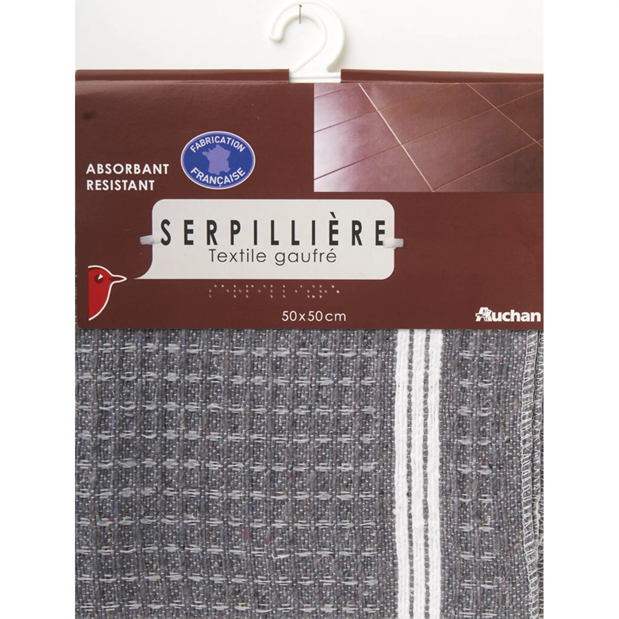 AUCHAN Serpillières gaufrées
