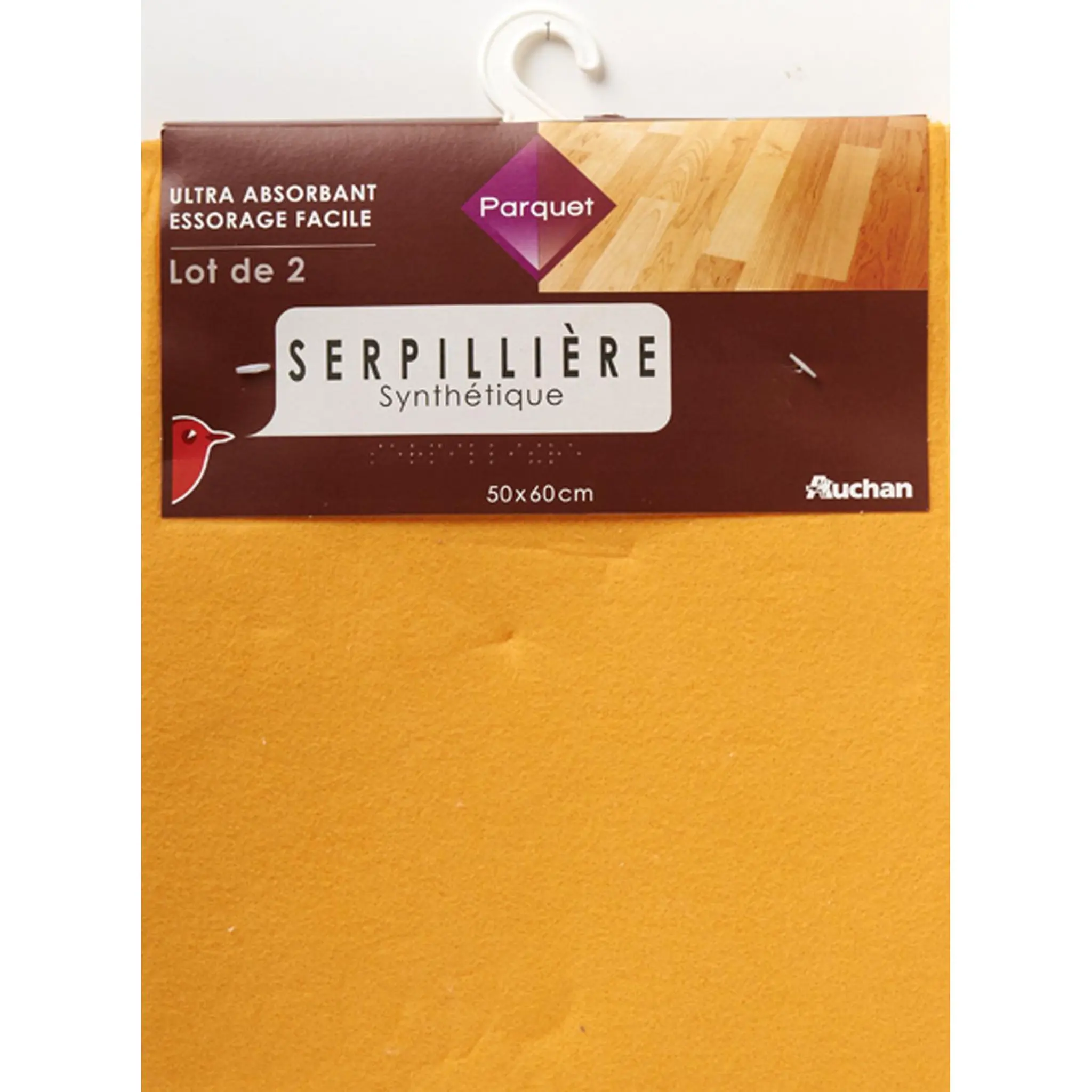 AUCHAN Serpillières synthétiques spéciales parquets