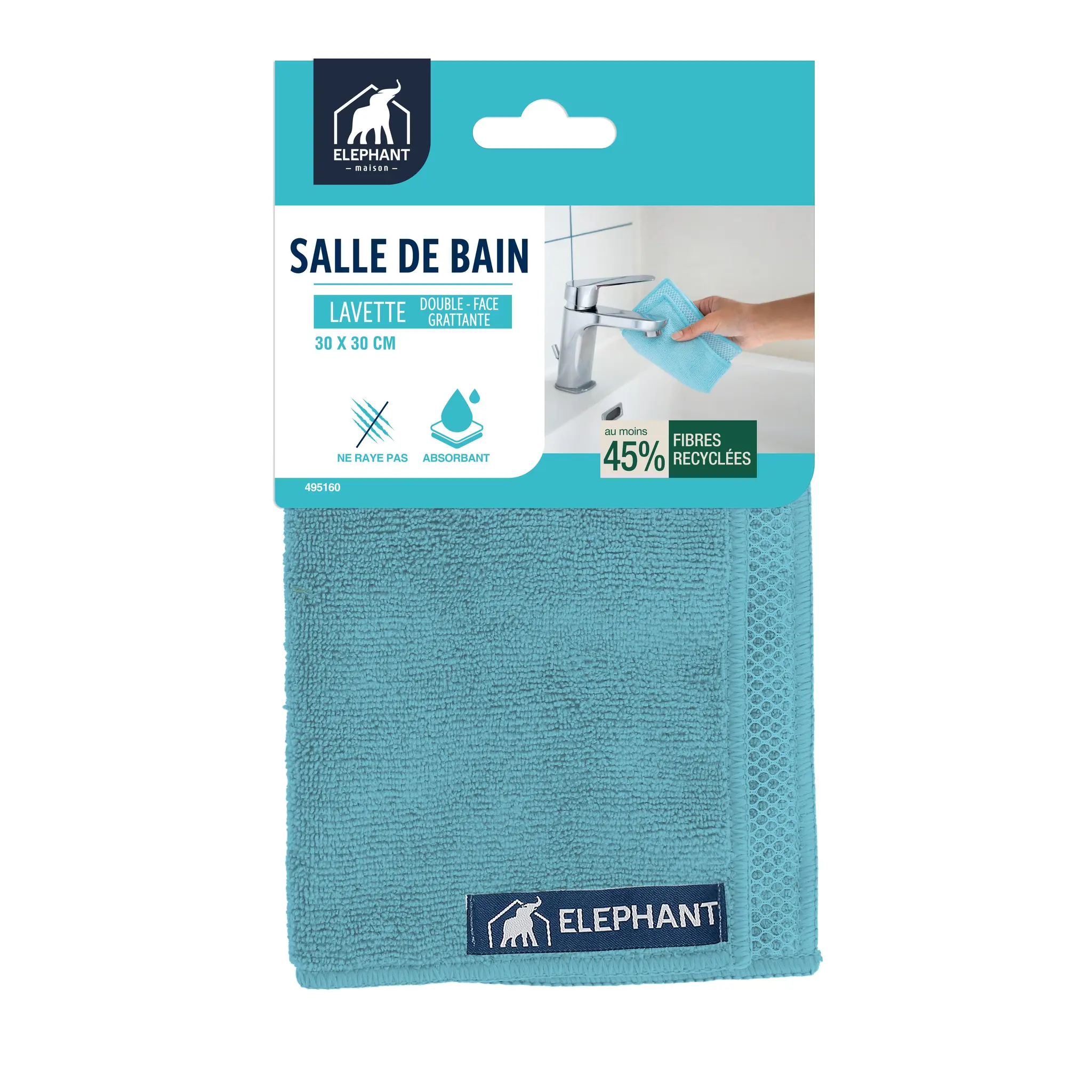 ELEPHANT Lavette grattante salle de bain