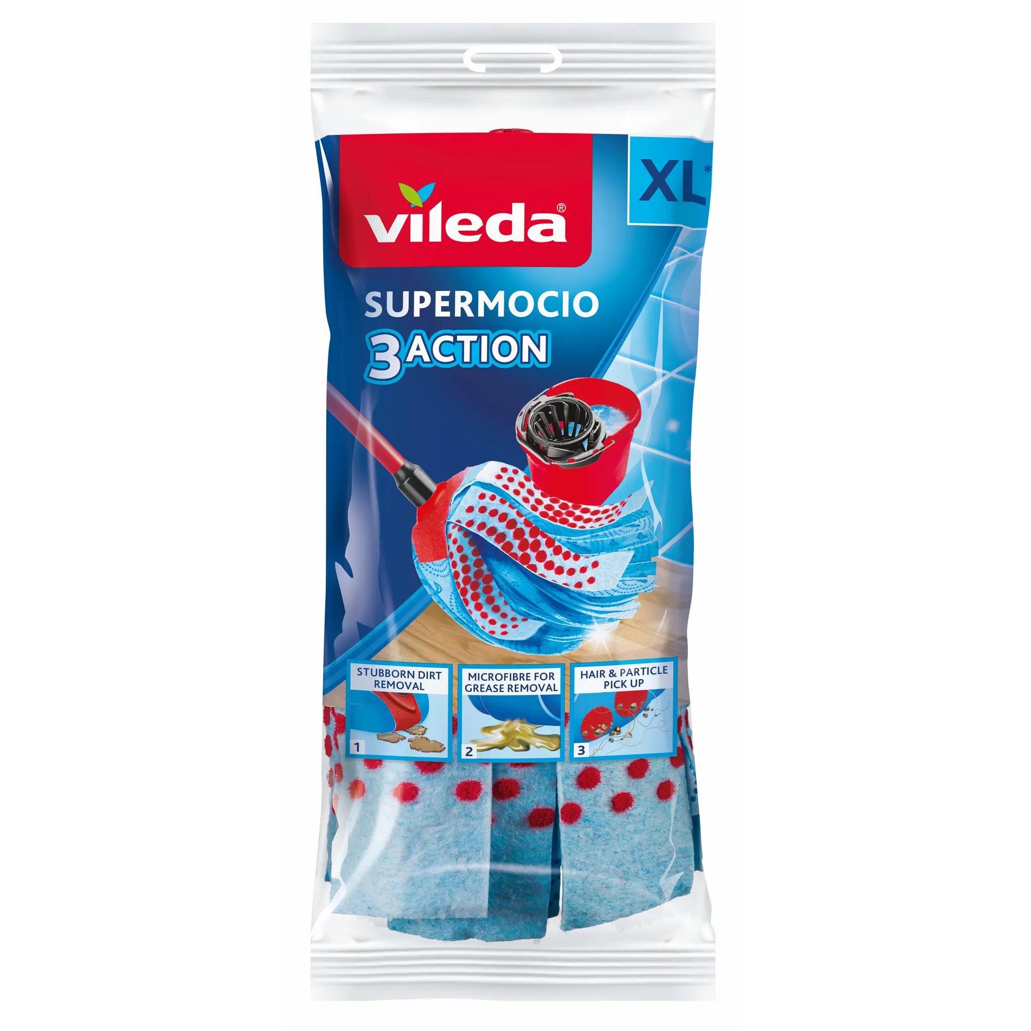 VILEDA Recharge pour balai supermocio triple action