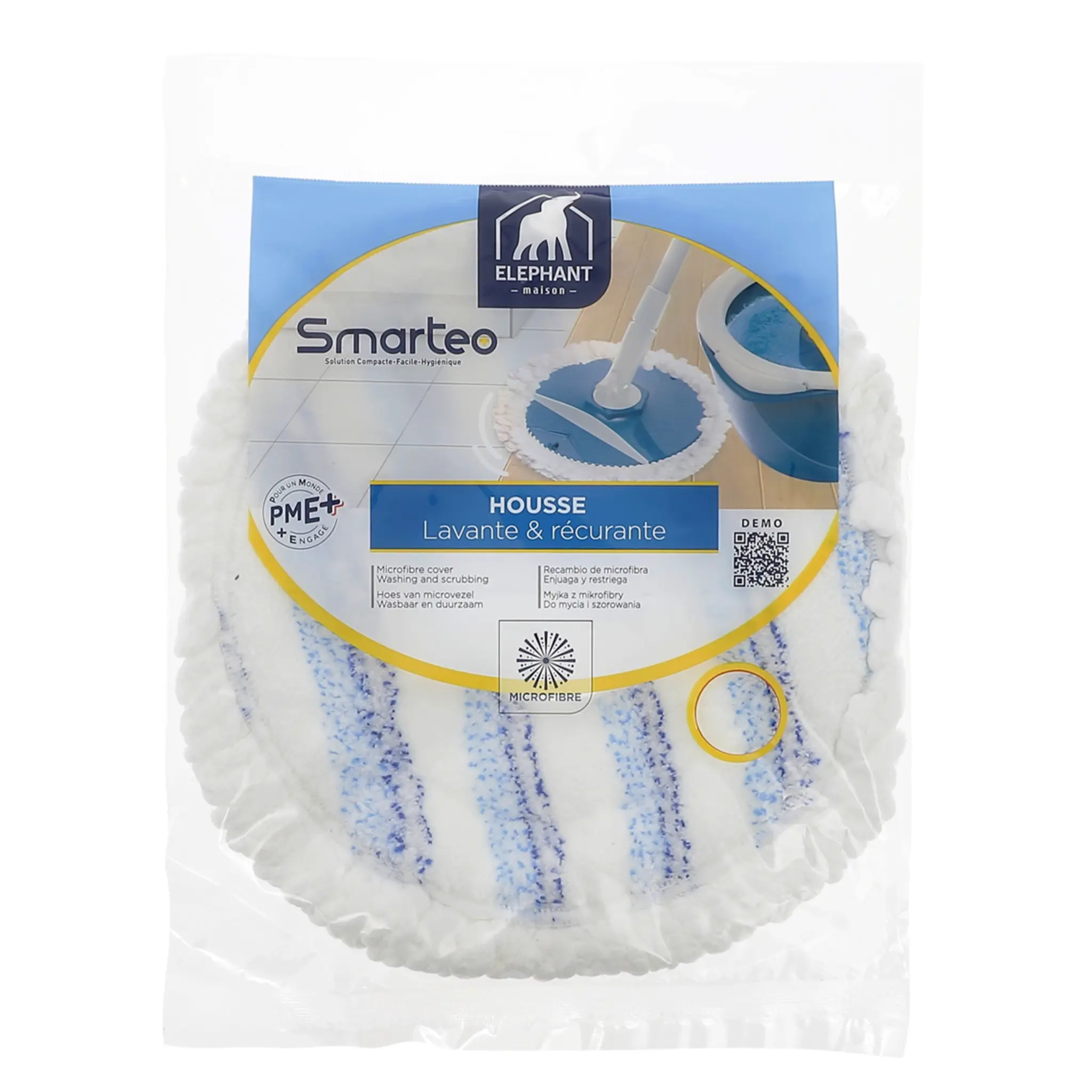 ELEPHANT Recharge Smarteo housse lavante récurante microfibre