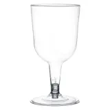 ACTUEL Lot de 4 verres à vin 17 cl en plastique réutilisable