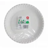 ACTUEL Assiettes en carton blanc 23cm compostables