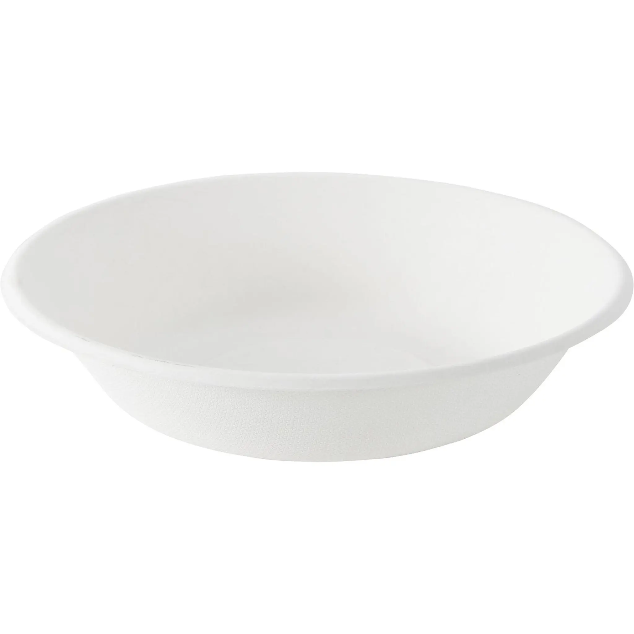 ACTUEL Set de 10 assiettes creuse en pulpe de canne blanc