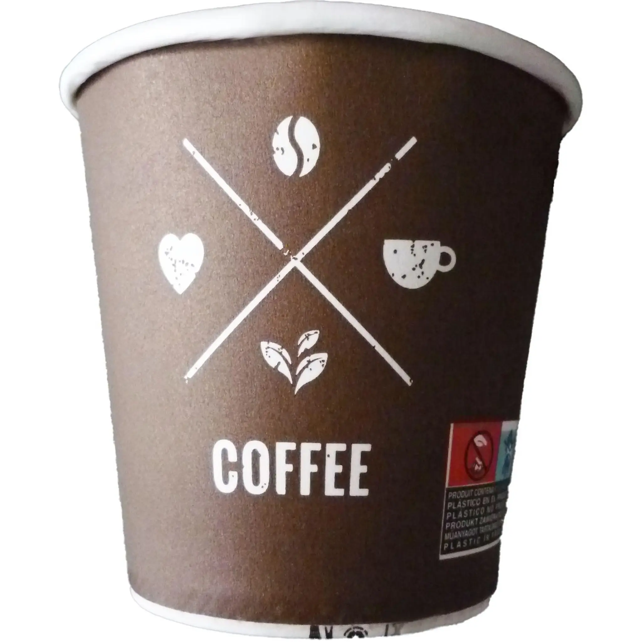 ACTUEL Lot de 20 gobelets café en carton 10cl